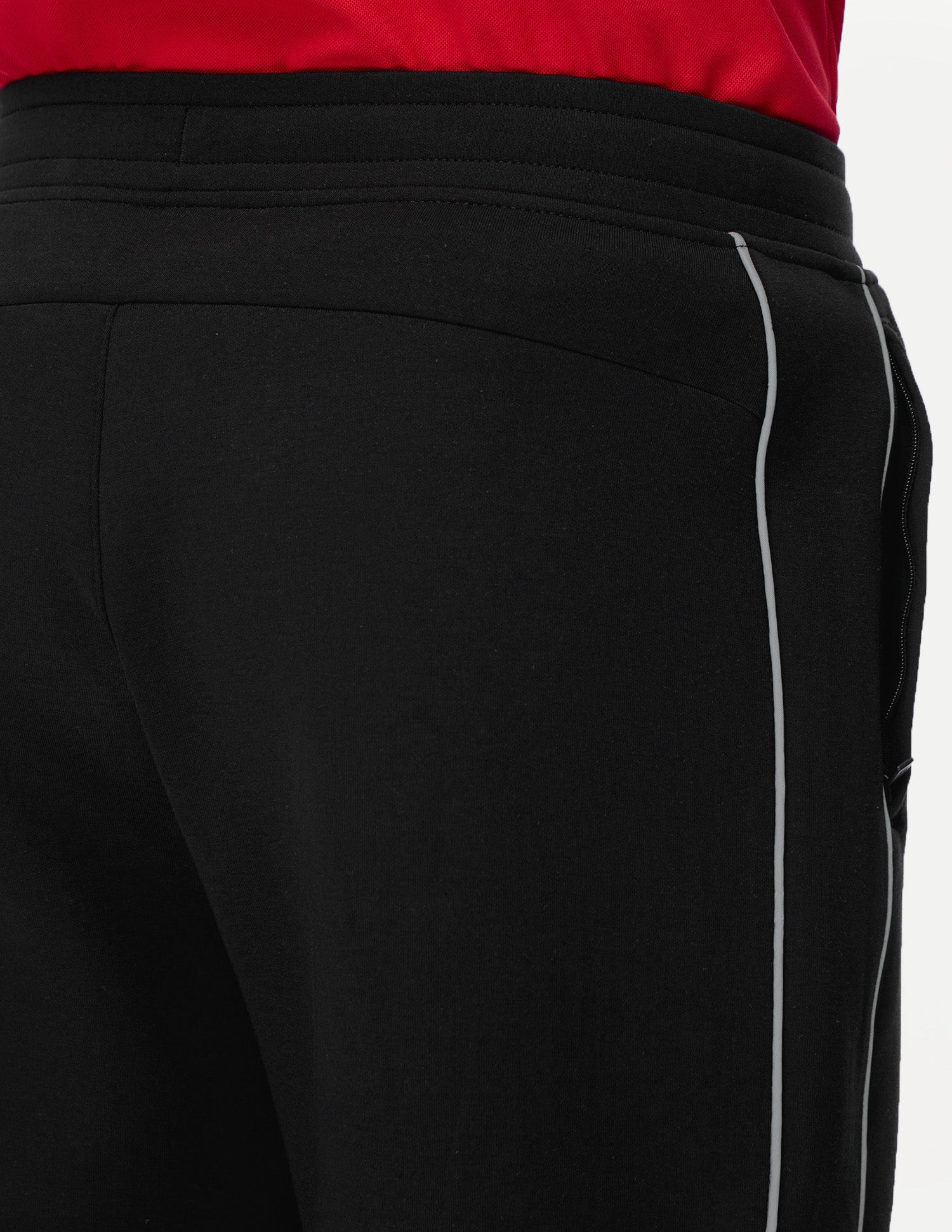 Mid Rise Regular Fit Active Track Pants Black - U.S. Polo Assn. India | Large