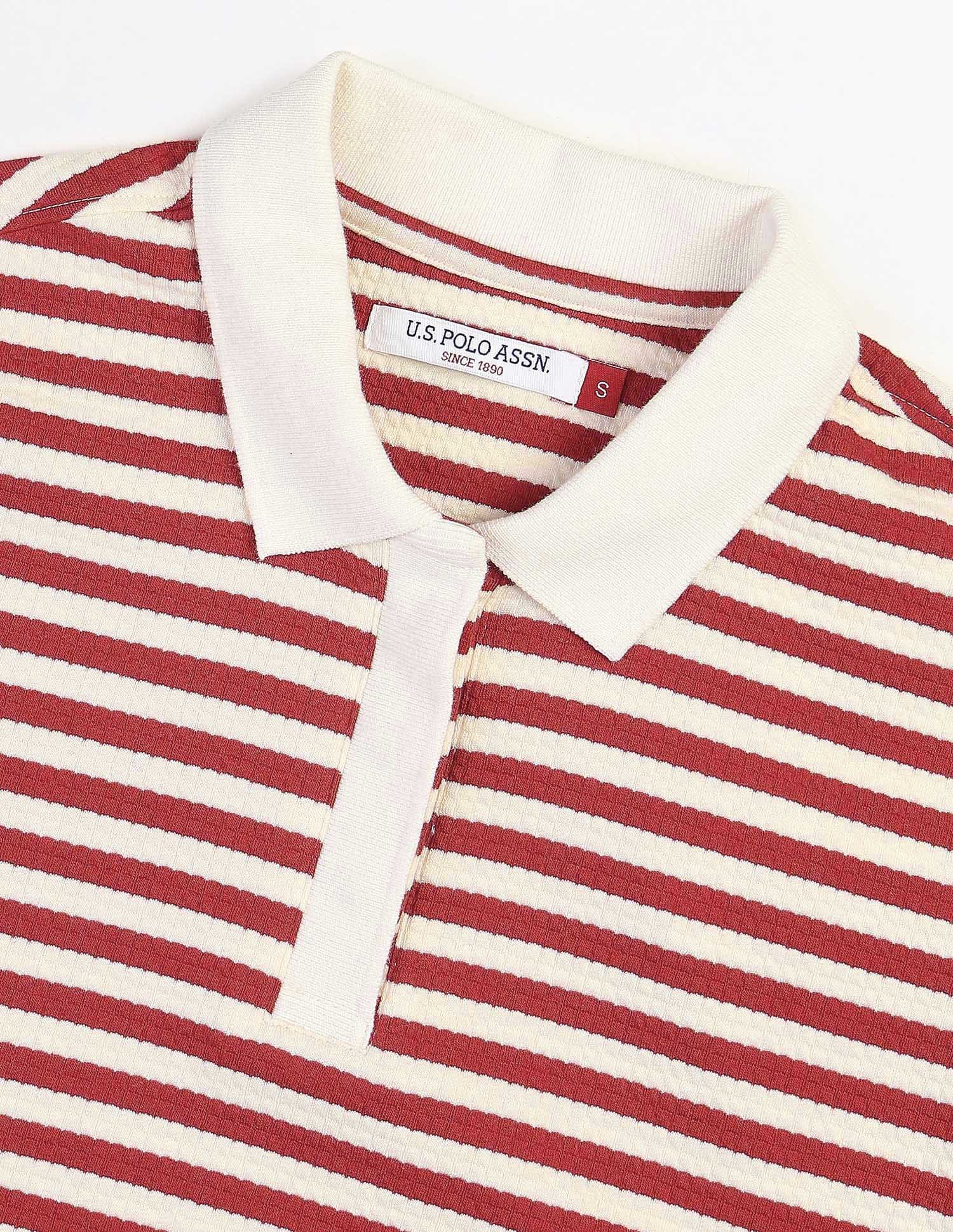 Striped Textured Polo Shirt Multi-colour - U.S. Polo Assn. India | Large