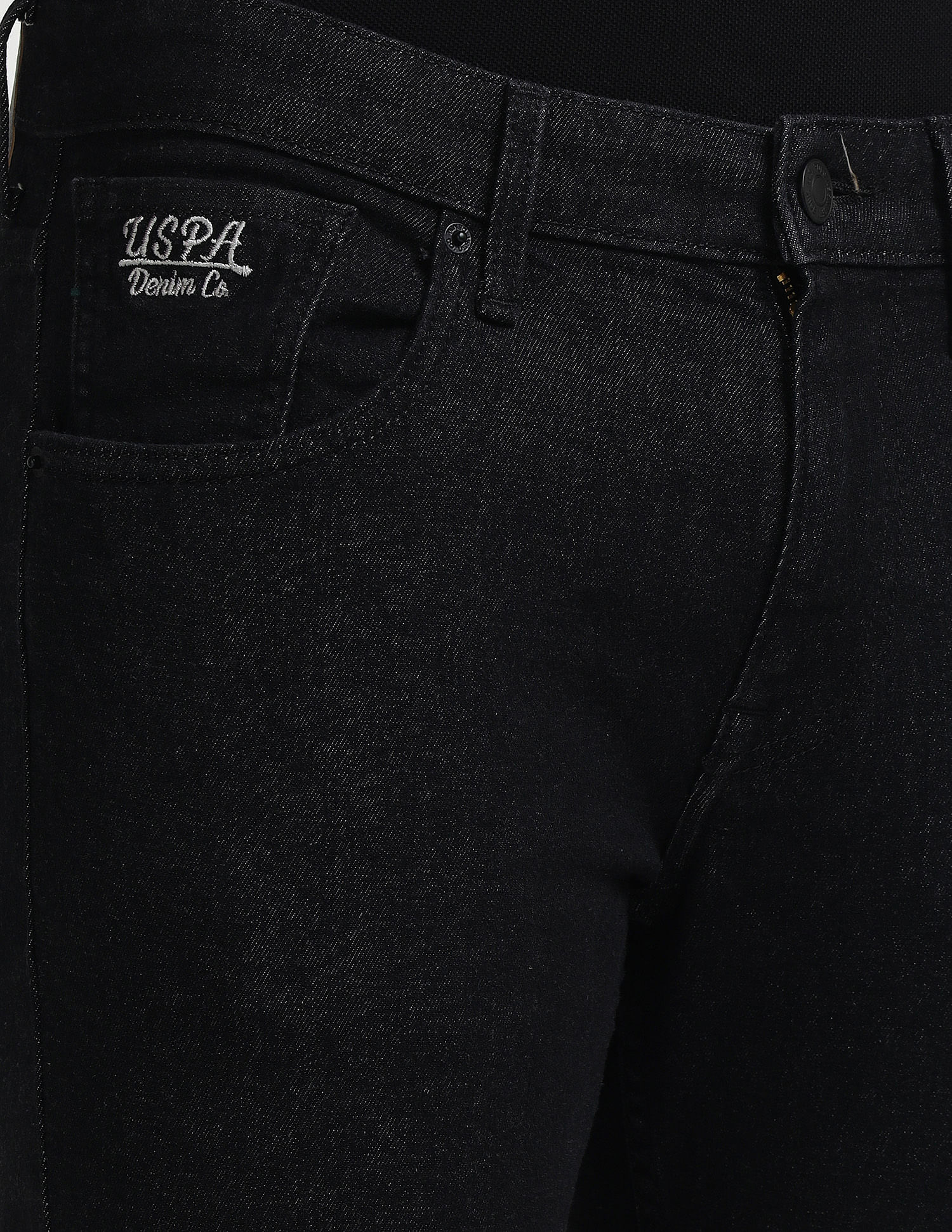 Brandon Slim Tapered Black Jeans Black - U.S. Polo Assn. India | Large