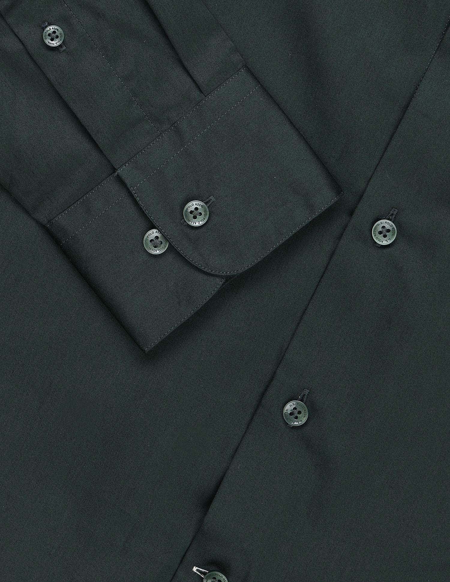 Tailored Fit Satin Shirt Green - U.S. Polo Assn. India | Large