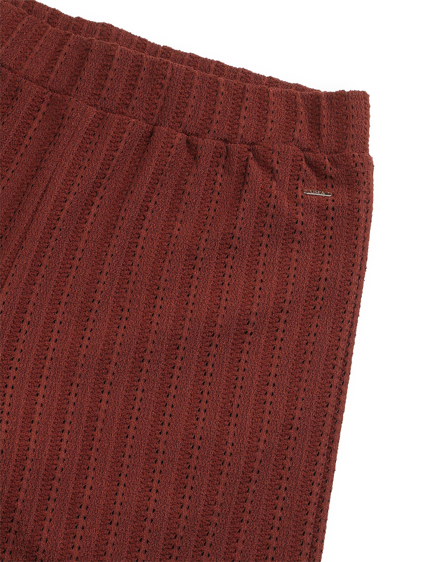 Mid-Rise Textured Straight Fit Trouser Orange - U.S. Polo Assn. India | Large