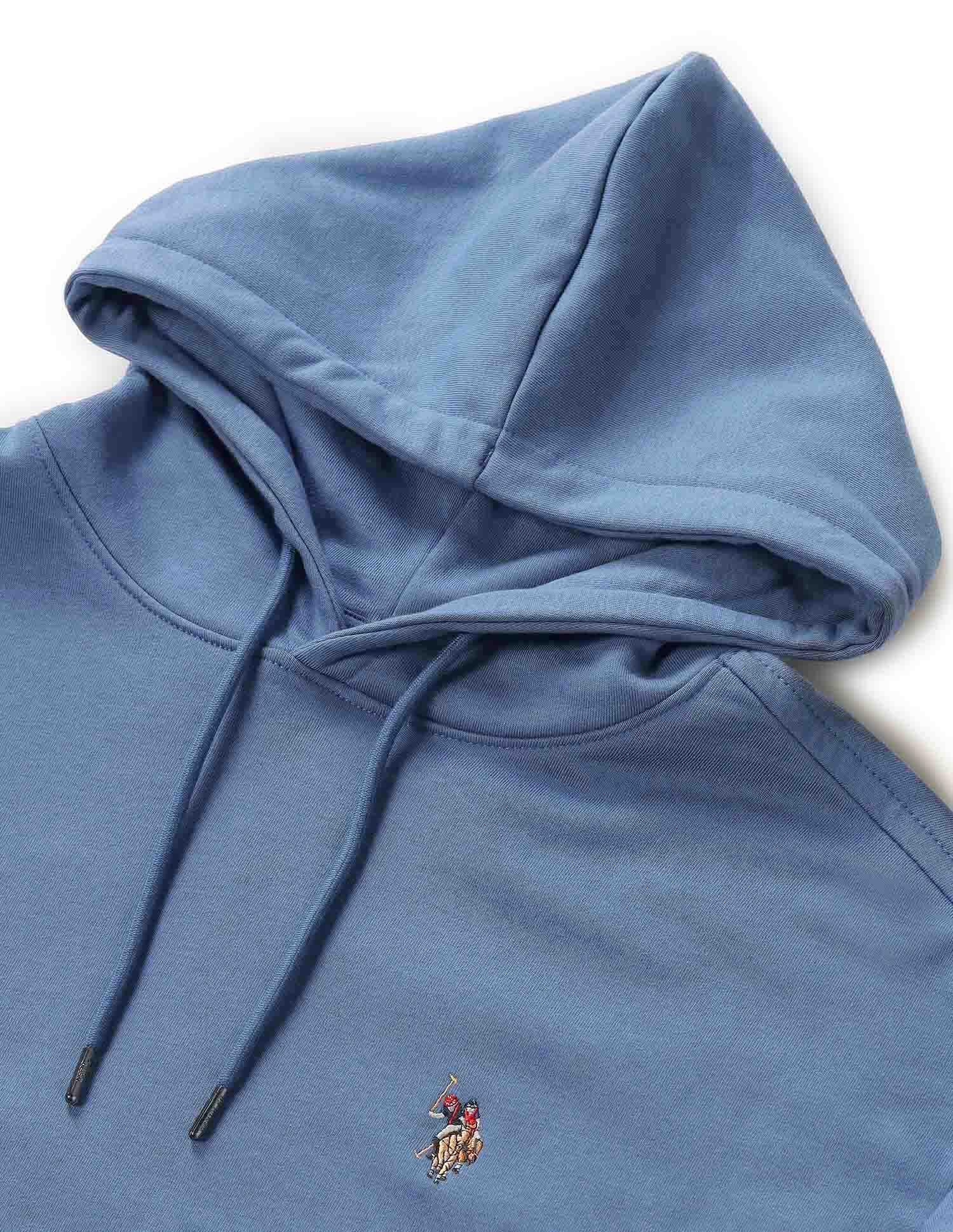 Solid Relaxed Fit Sweatshirt Dark Blue - U.S. POLO ASSN. | Large