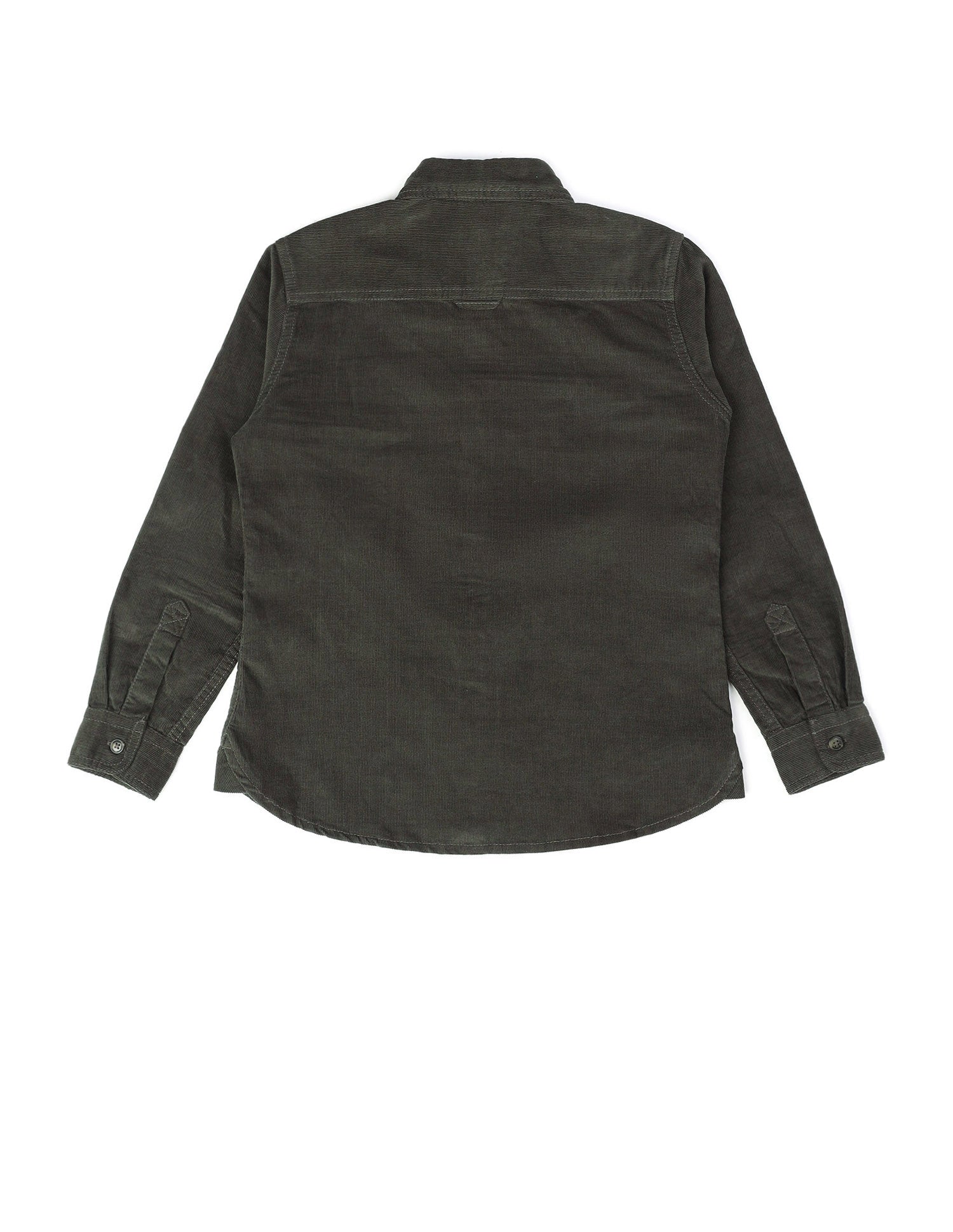 Boys Textured Pure Cotton Shirt Dark Green - U.S. POLO ASSN. | Large