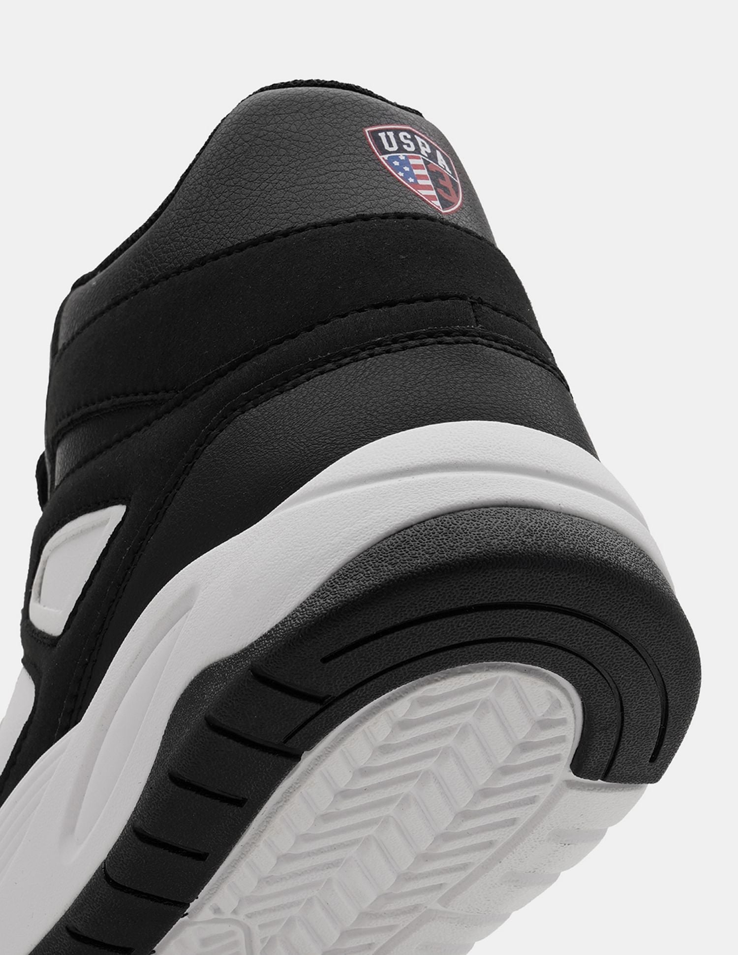 Men Bruce Mid Top Sneakers Black - U.S. POLO ASSN. | Large