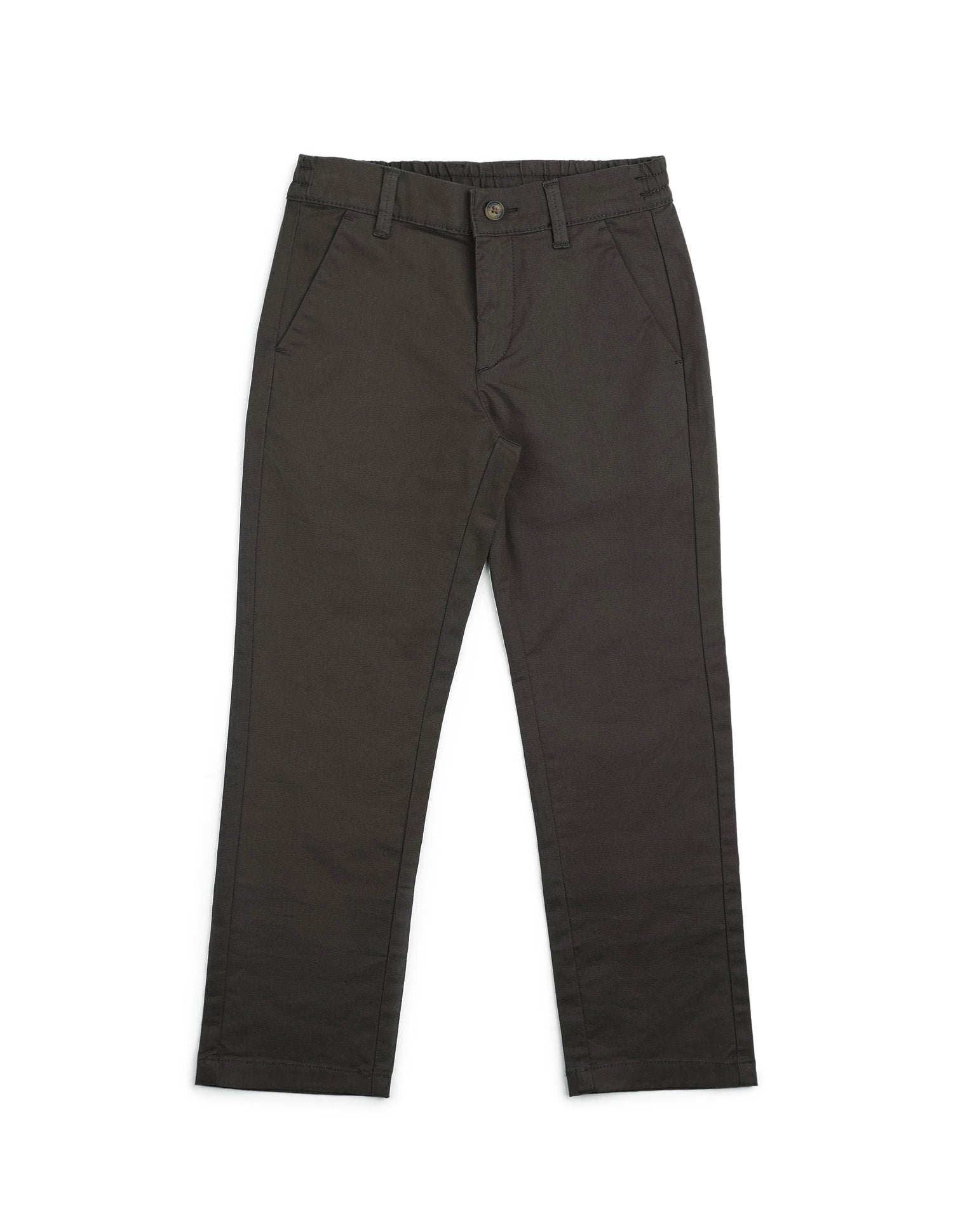 Boys Twill Regular Fit Trousers Dark Olive - U.S. POLO ASSN. | Large
