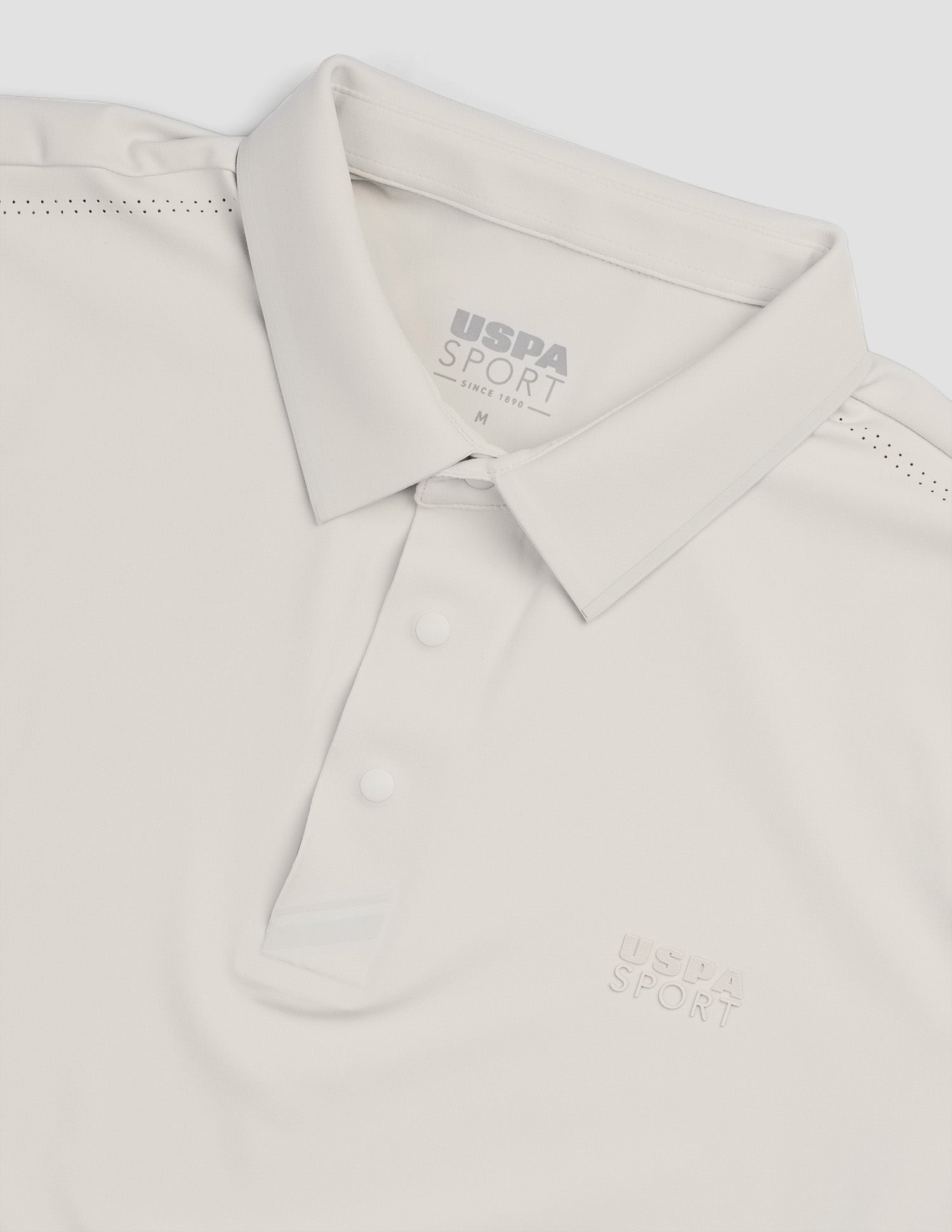 Solid Regular Fit Active Polo Shirt Beige - U.S. POLO ASSN. | Large