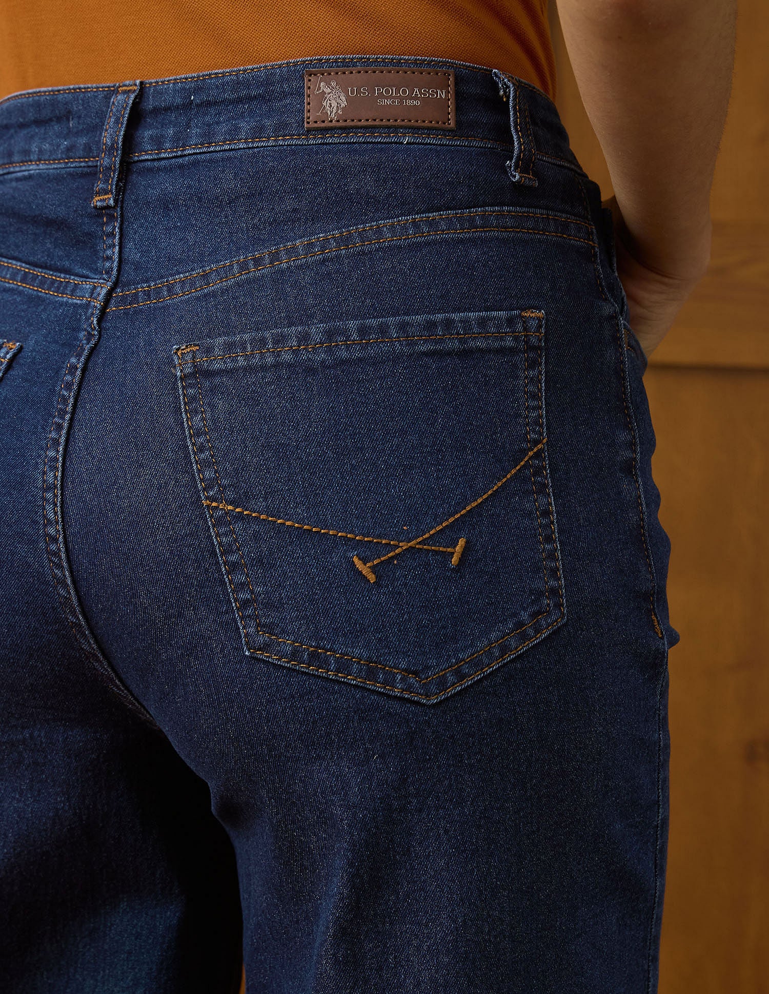 High Rise Baggy Fit Jeans Blue - U.S. POLO ASSN. | Large