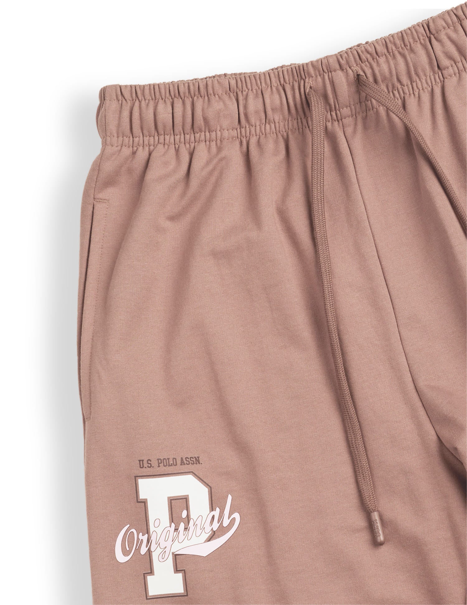 High Rise Solid Joggers Brown - U.S. Polo Assn. India | Large