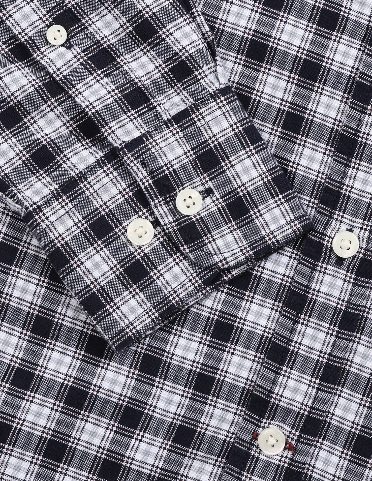Oxford Tartan Checked Shirt Navy - U.S. Polo Assn. India | Large