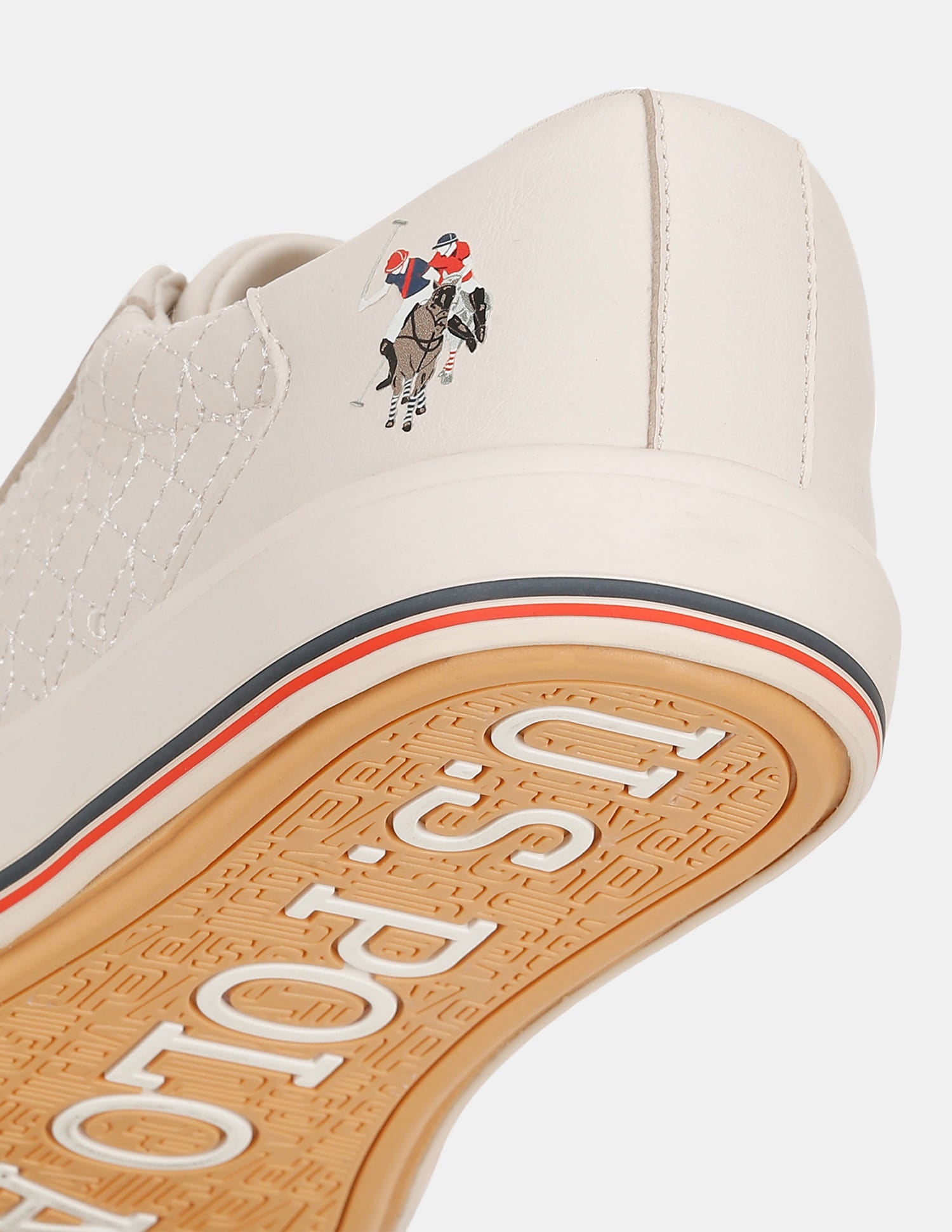 Heidi 2.0 Nude Quilting Detail Sneakers Shoes Nude - U.S. Polo Assn. India | Large
