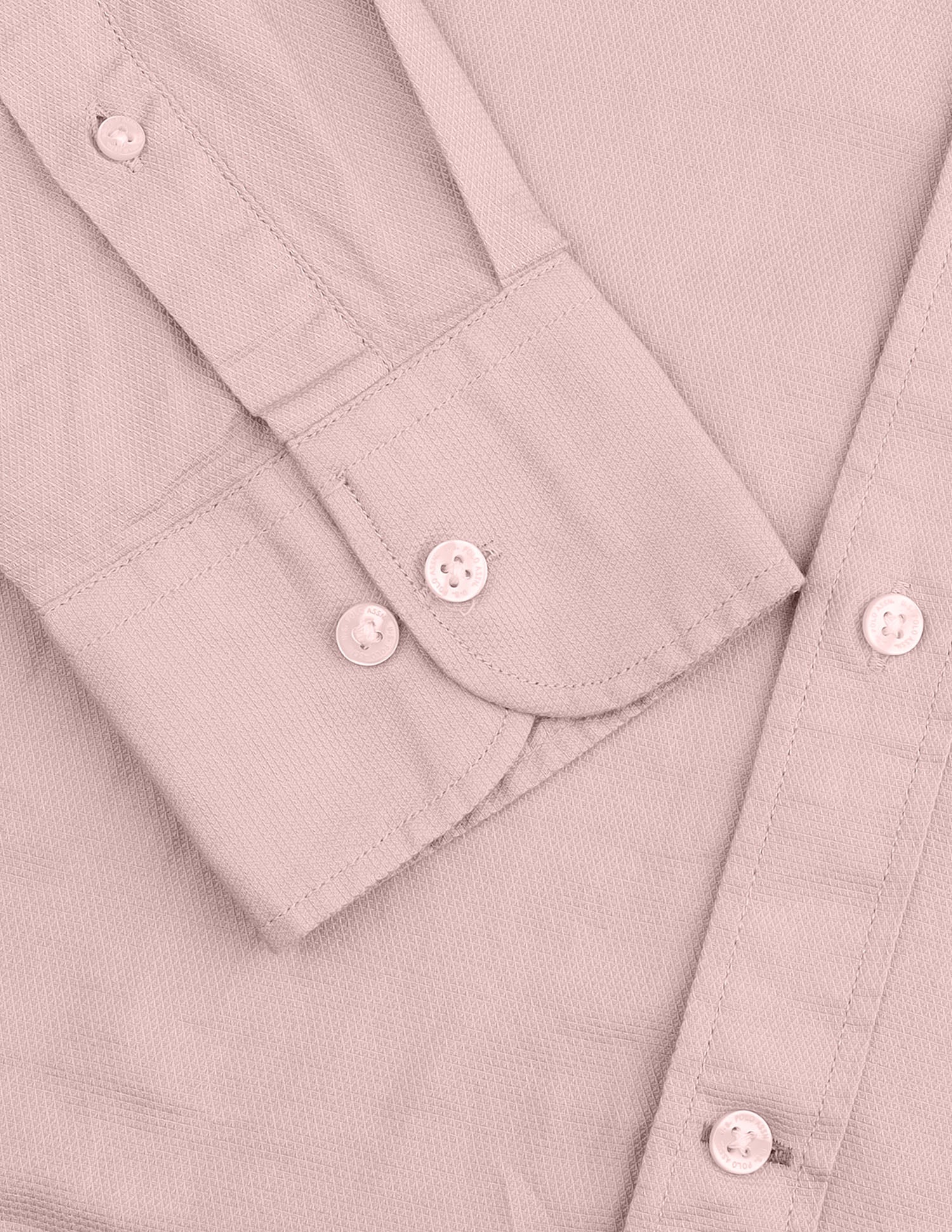 Tailored Fit Solid Shirt Light Pink - U.S. Polo Assn. India | Large