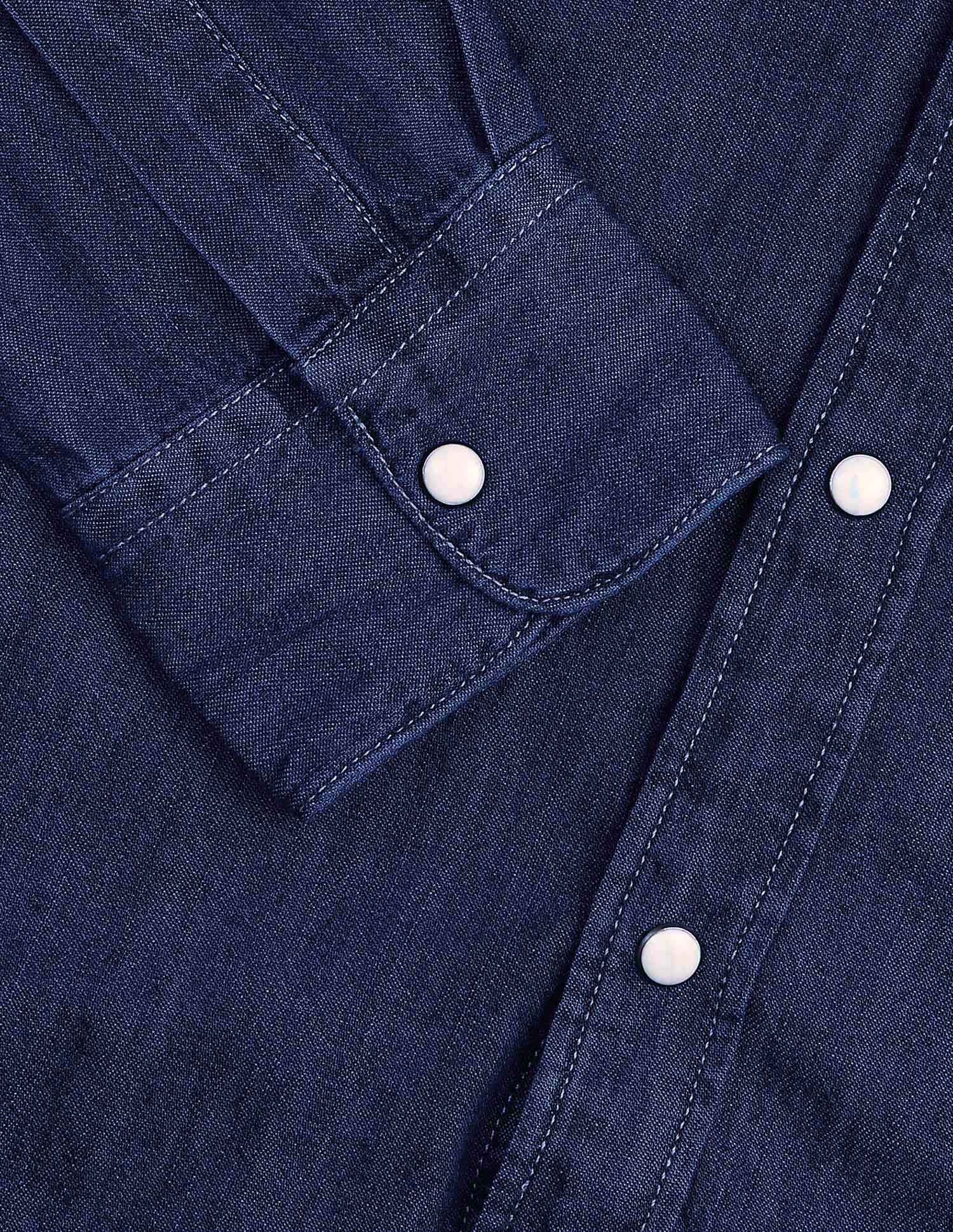 Solid Twill Shirt Dark Indigo - U.S. POLO ASSN. | Large