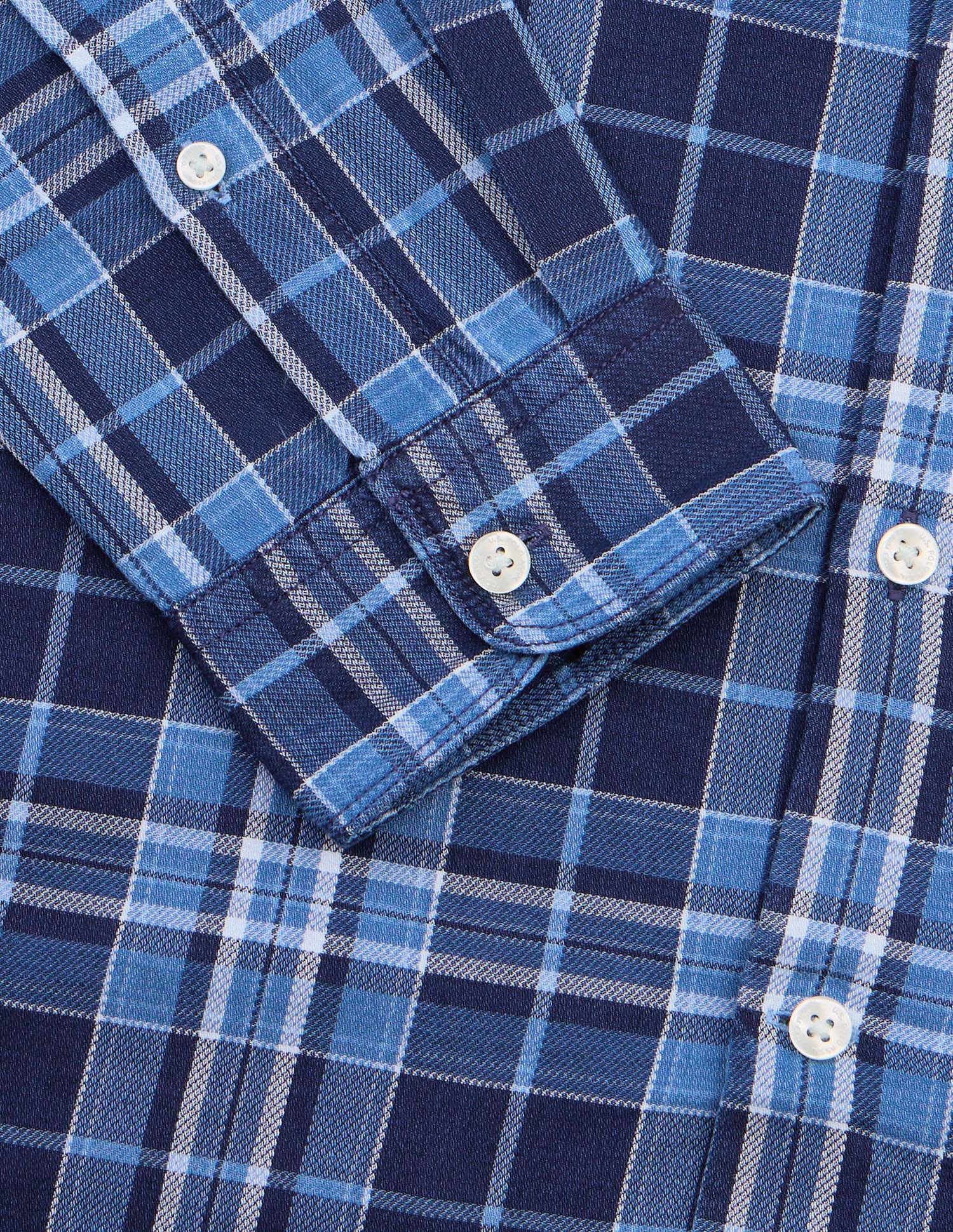 Tartan Checked Regular Fit Shirt Indigo - U.S. Polo Assn. India | Large