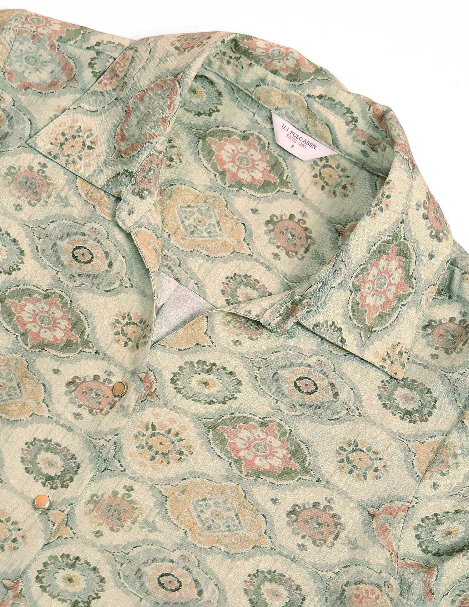 Regular Fit Abstract Printed Shirt Multi-colour - U.S. POLO ASSN. | Large