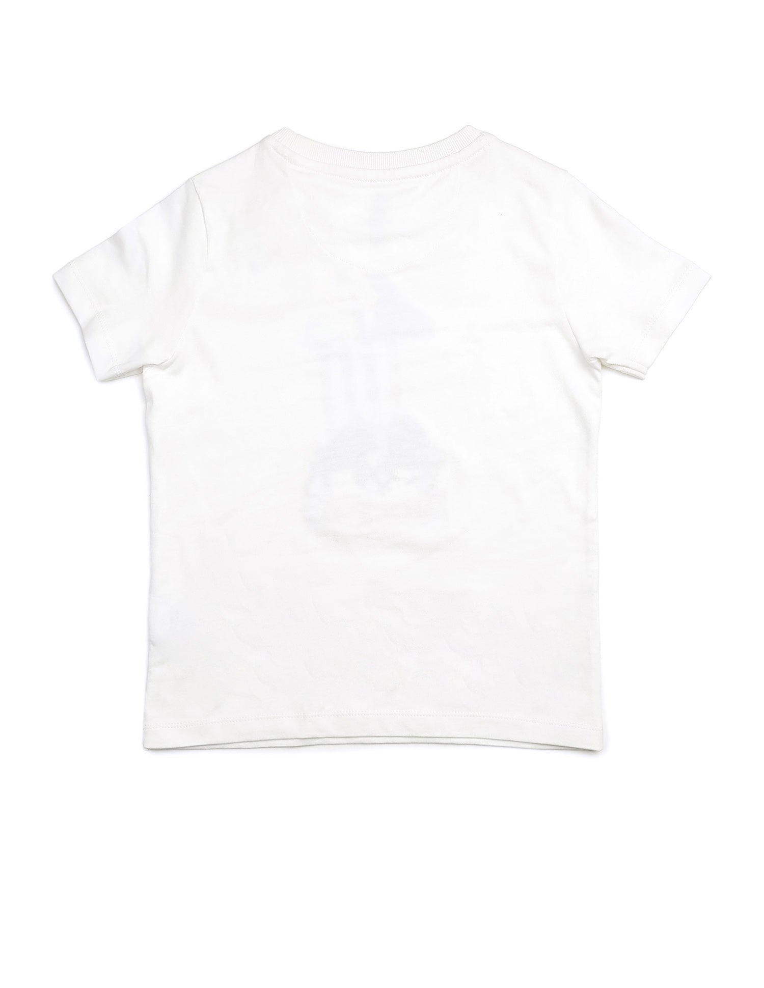 Boys Regular Fit Graphic Brand Printed T Shirt Off White - U.S. POLO ASSN. | Large