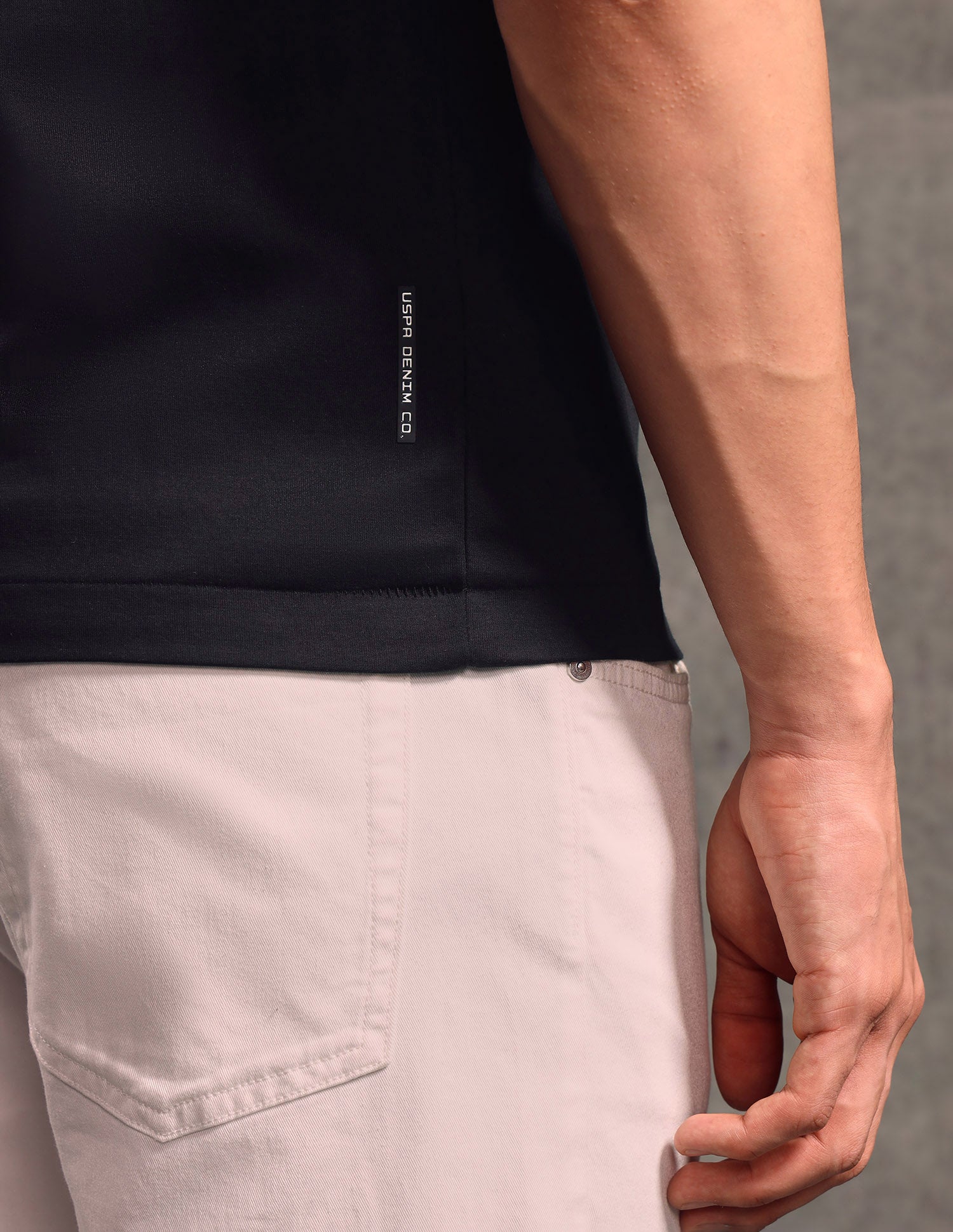 Solid Regular Fit T-shirt Black - U.S. POLO ASSN. | Large