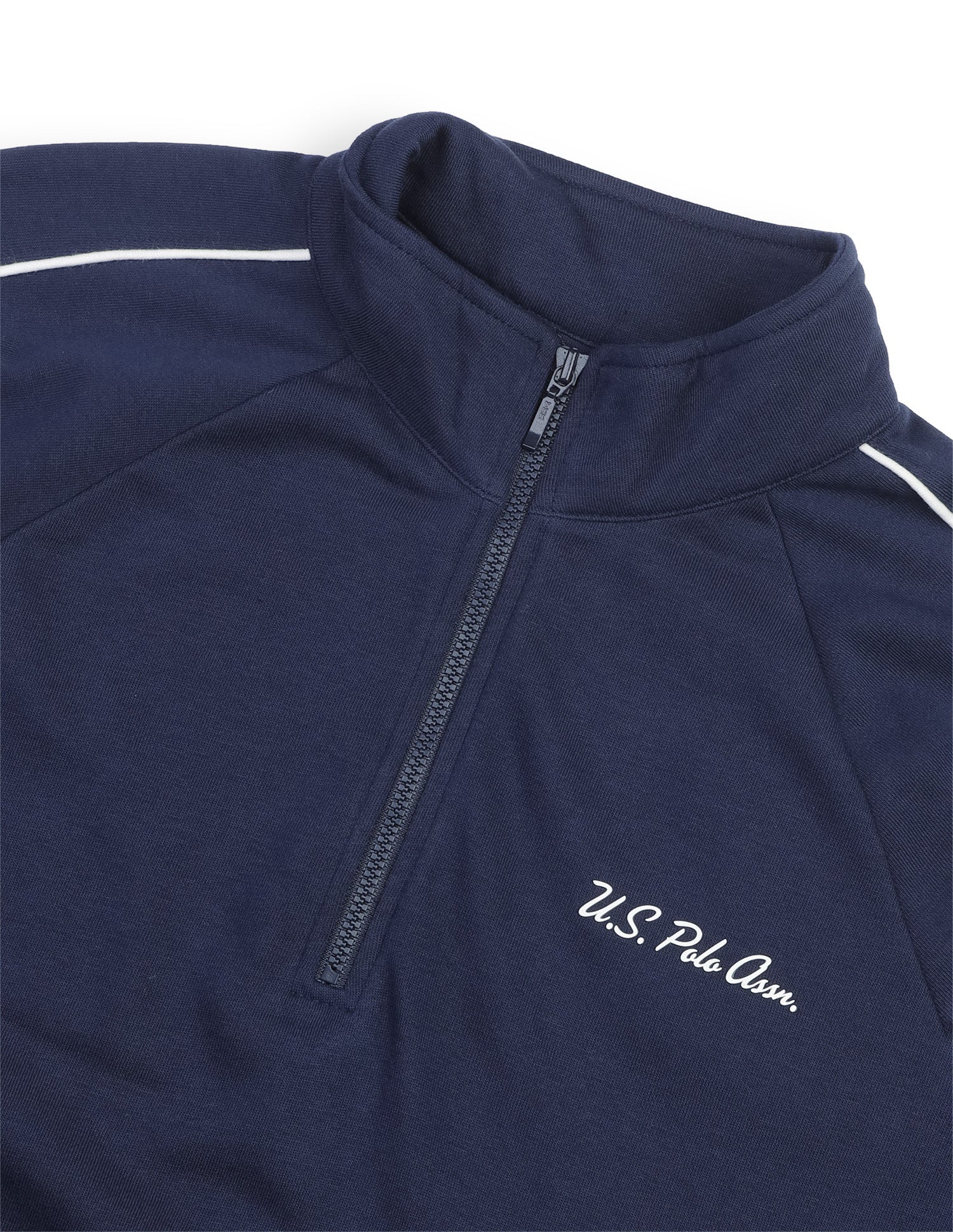 Solid Regular Fit Sweatshirt Navy - U.S. Polo Assn. India | Large