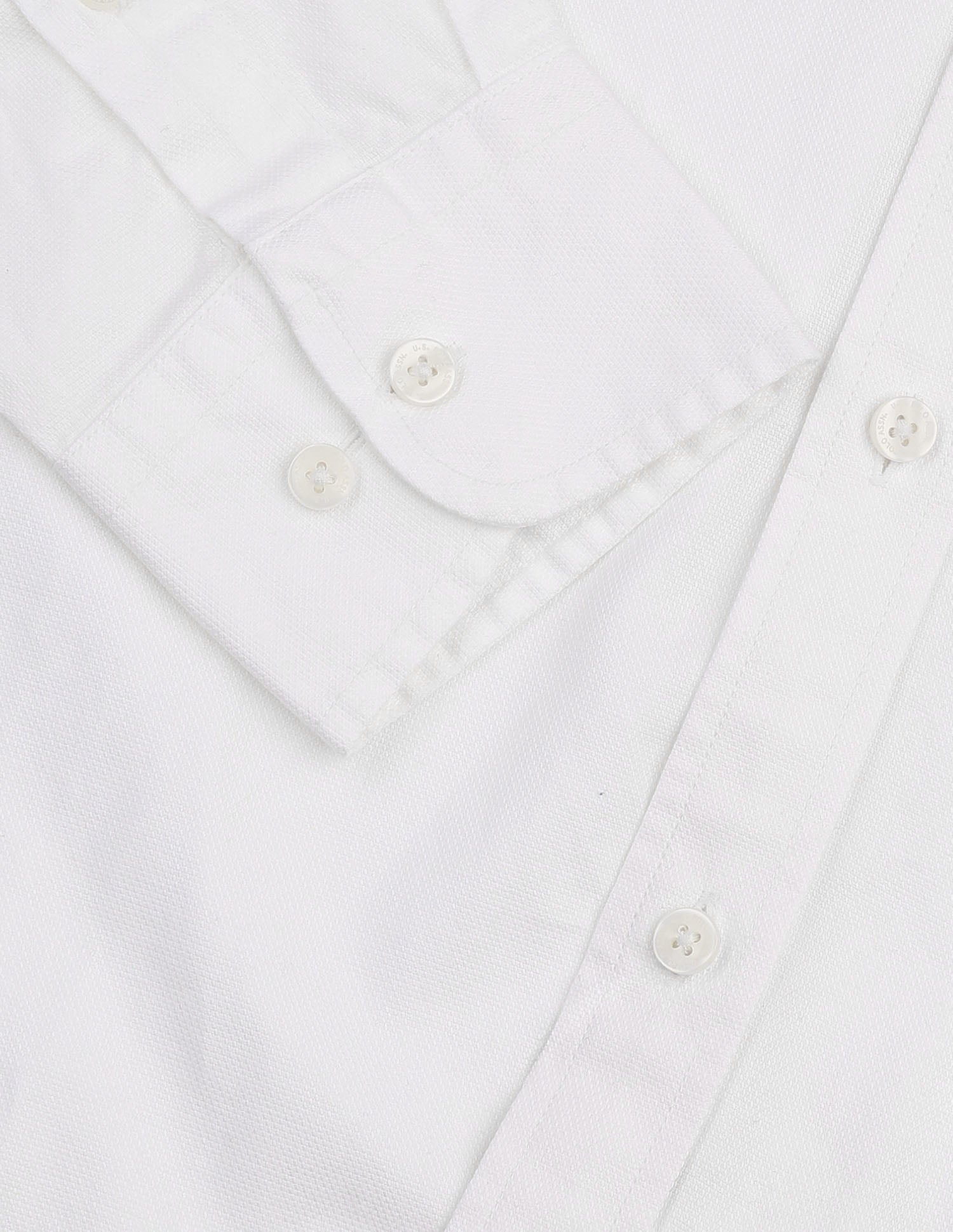 Dobby Pure Cotton Shirt White - U.S. POLO ASSN. | Large