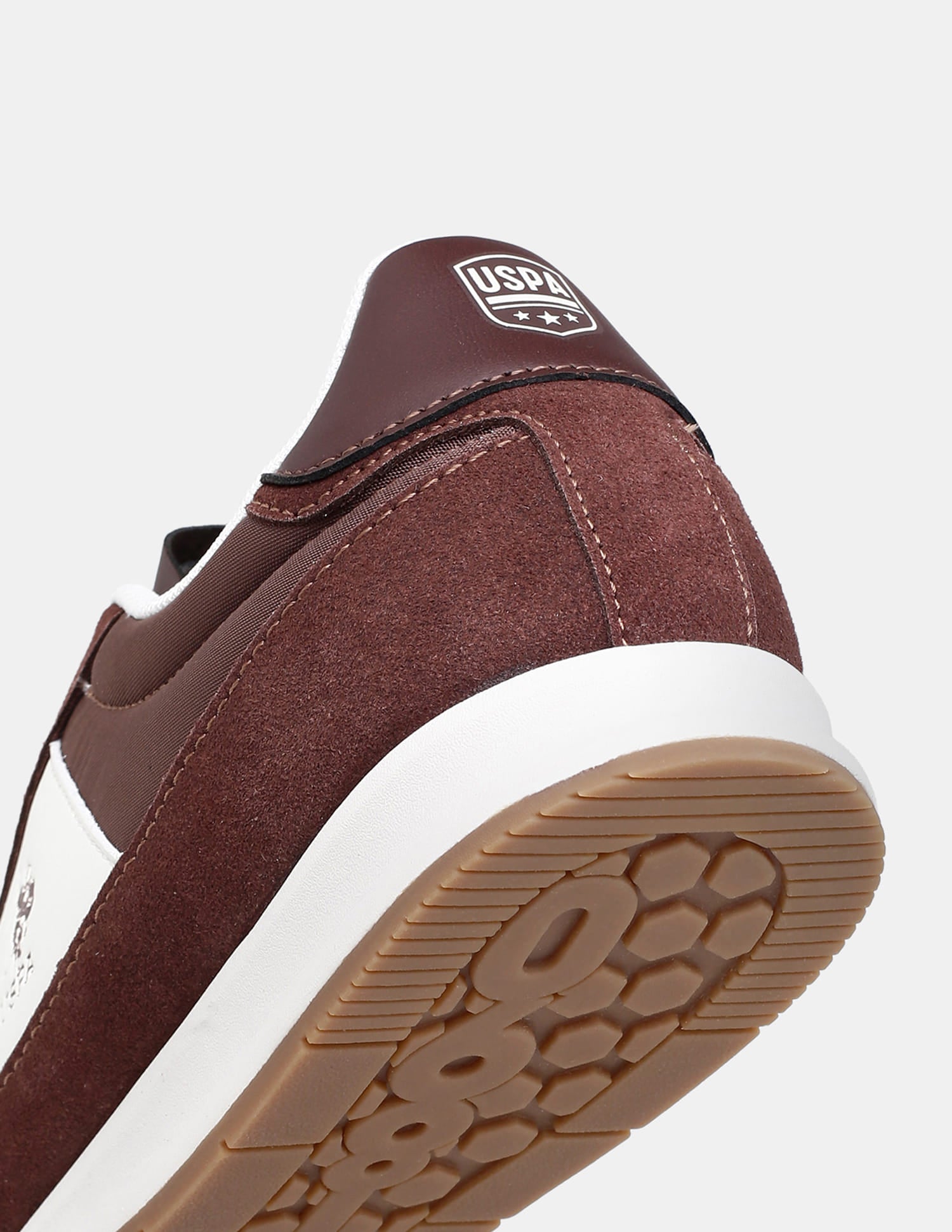 Colour Blocked Lace Ups Gallop Sneakers Brown - U.S. Polo Assn. India | Large