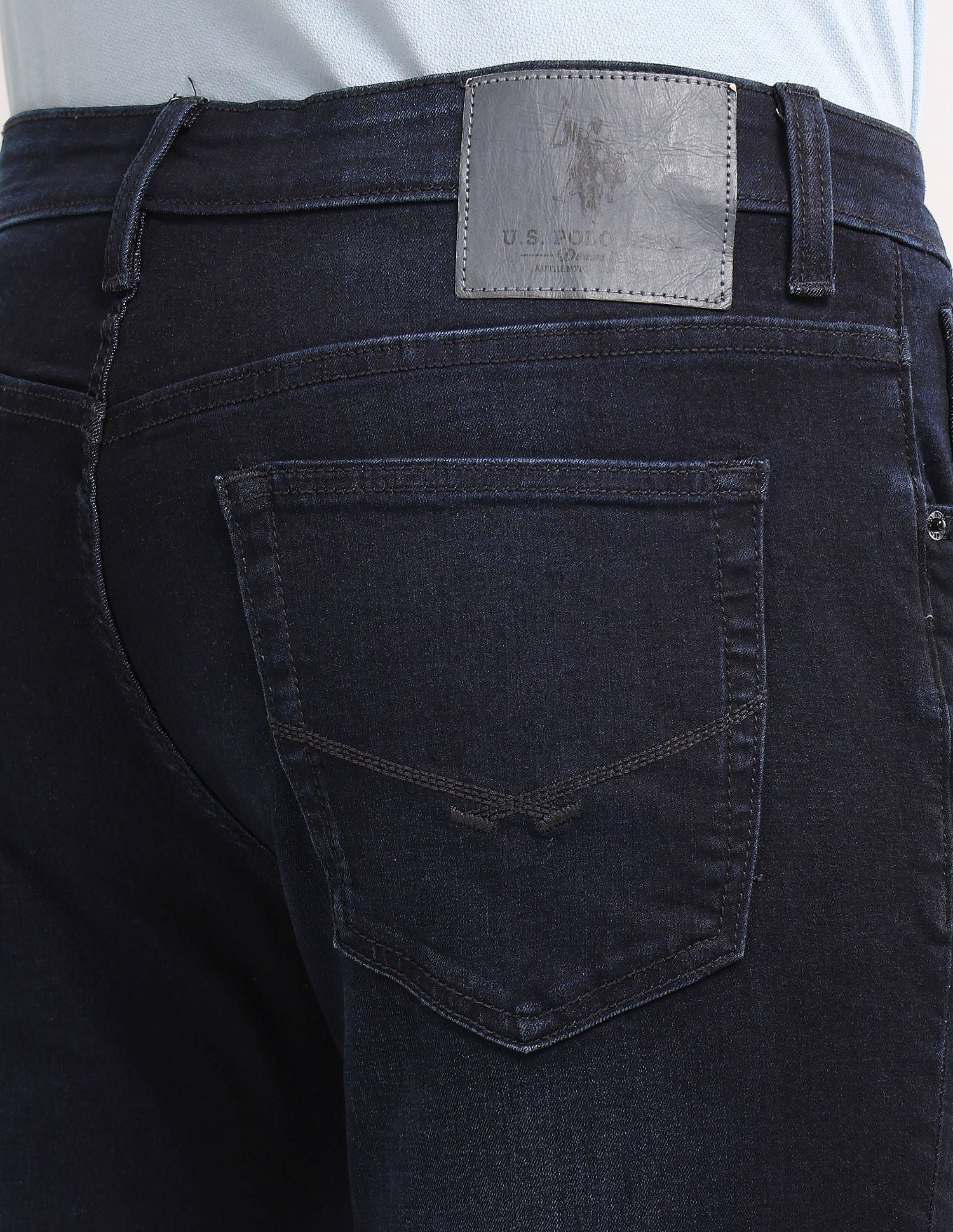 Brandon Slim Tapered Blue Jeans Blue - U.S. Polo Assn. India | Large