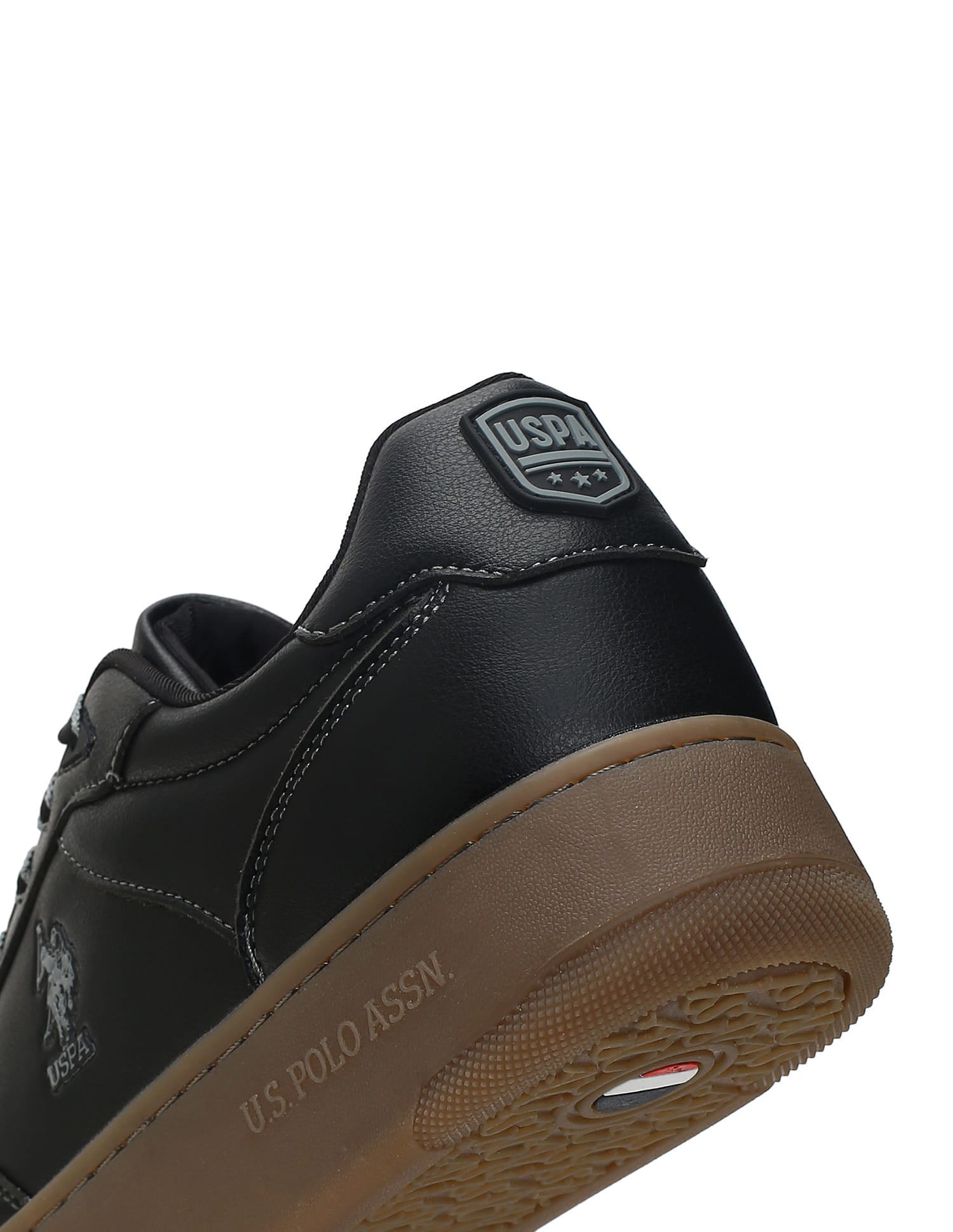Men Kodiak 2.0 Black Retro Court Sneakers Black - U.S. Polo Assn. India | Large