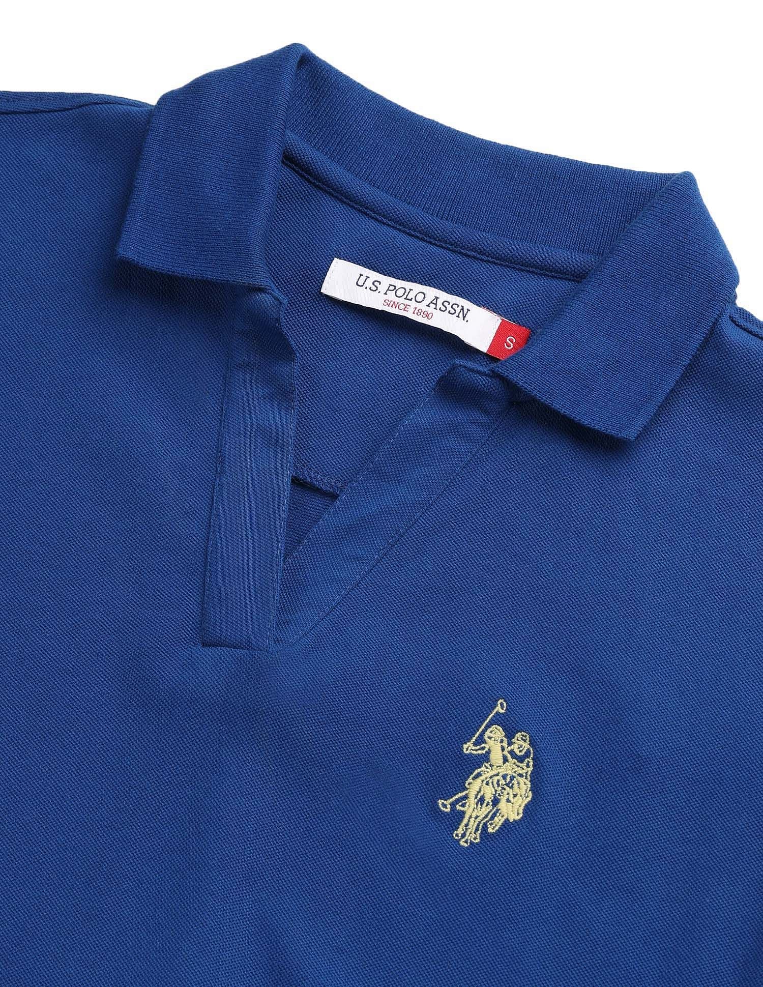 Blousan Boxy Fit Polo Shirt Royal Blue - U.S. POLO ASSN. | Large