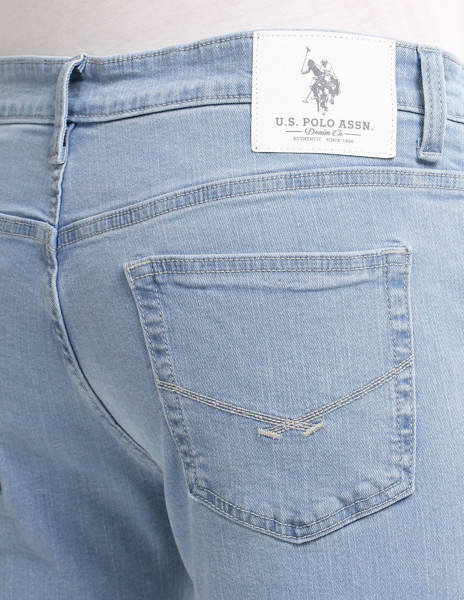 Brandon Slim Tapered Blue Jeans Blue - U.S. Polo Assn. India | Large