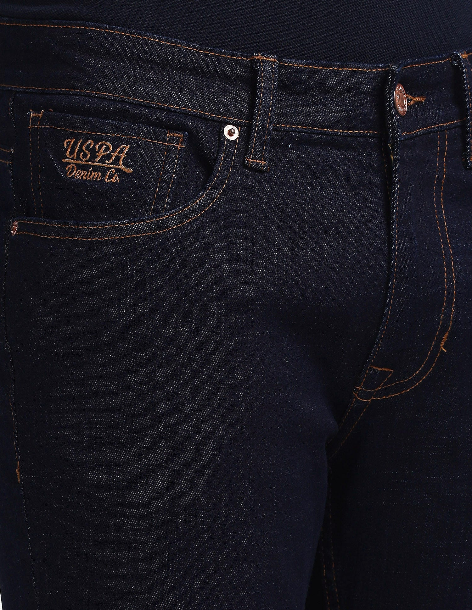 Brandon Slim Tapered Blue Jeans Blue - U.S. Polo Assn. India | Large