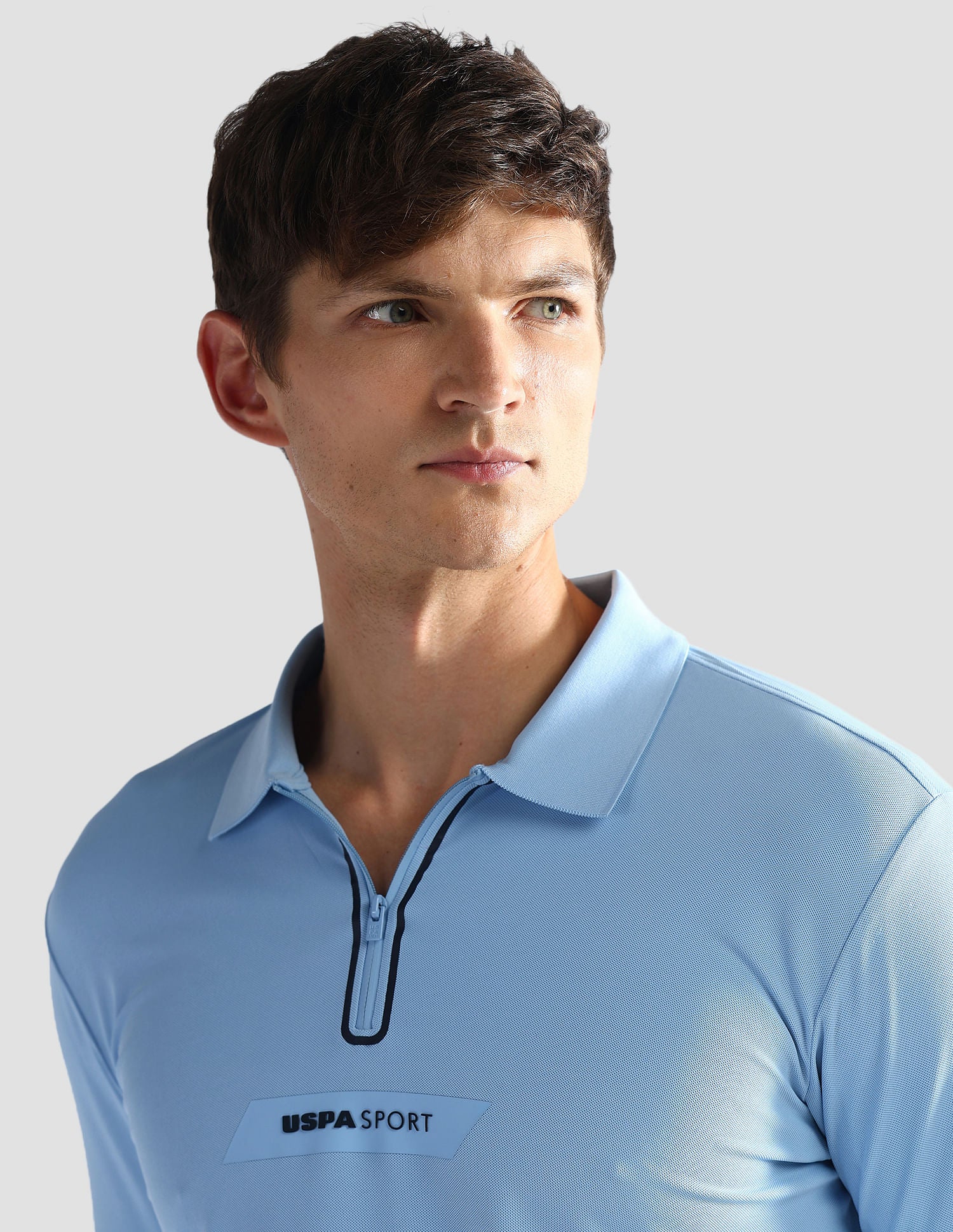 Rear Brand Stripe Slim Polo Shirt Blue - U.S. Polo Assn. India | Large