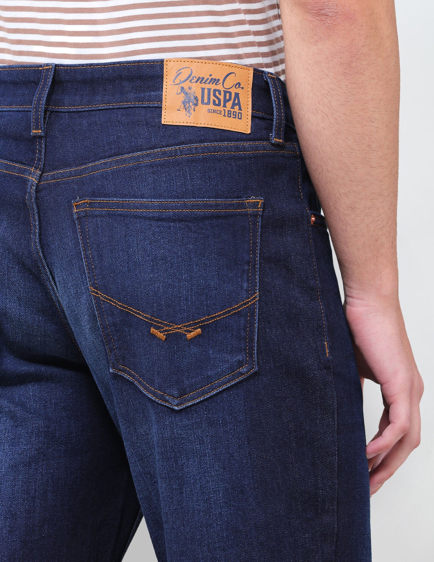 Shawn Relaxed Fit Blue Jeans Dark Blue - U.S. Polo Assn. India | Large