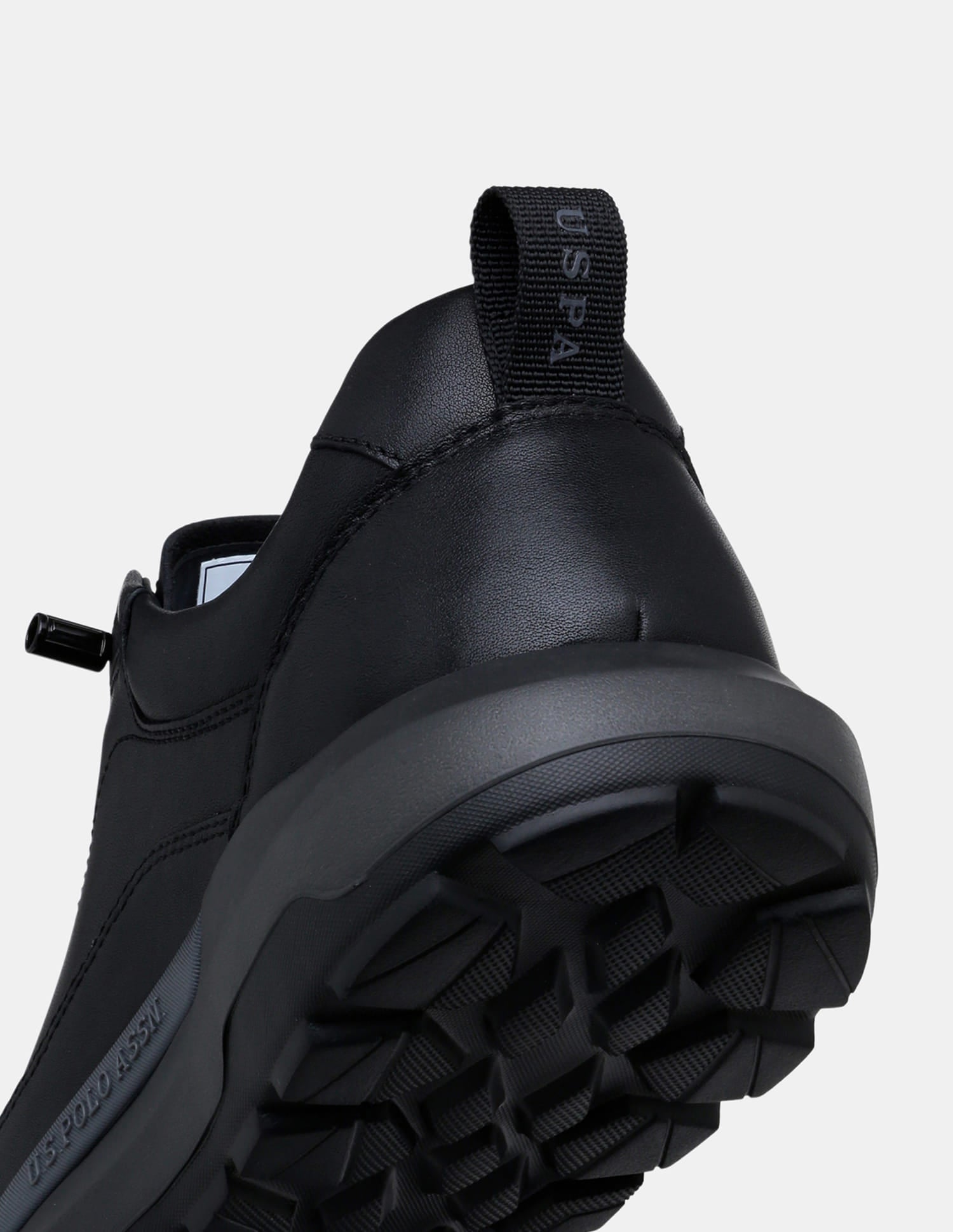 Round Toe Lace Ups Ansel Sneakers Black - U.S. Polo Assn. India | Large