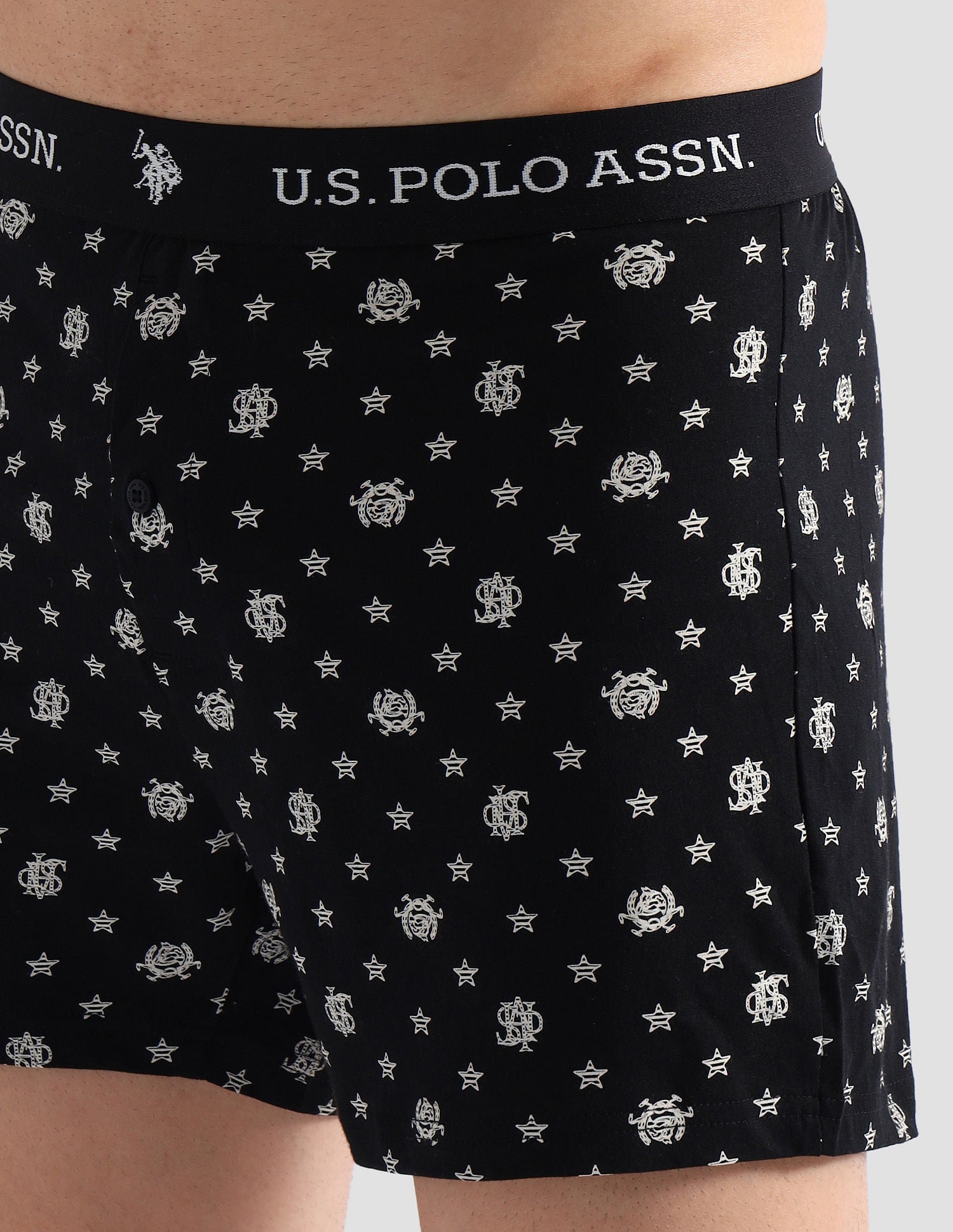 Comfort Regular Fit Solid OEX09 Boxers - Pack of 2 Black and Navy - U.S. POLO ASSN. | Large