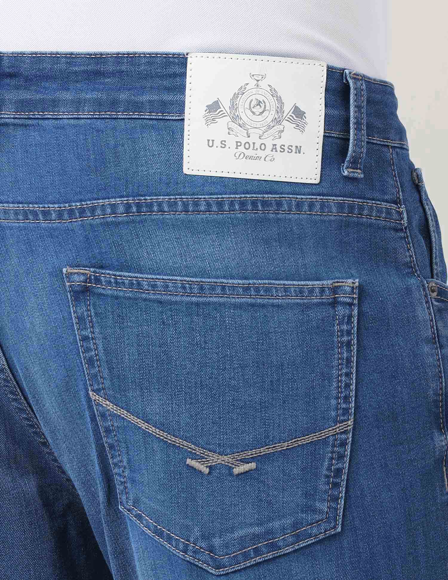 Henry Tapered Fit Authentic Denim Jeans Blue - U.S. Polo Assn. India | Large