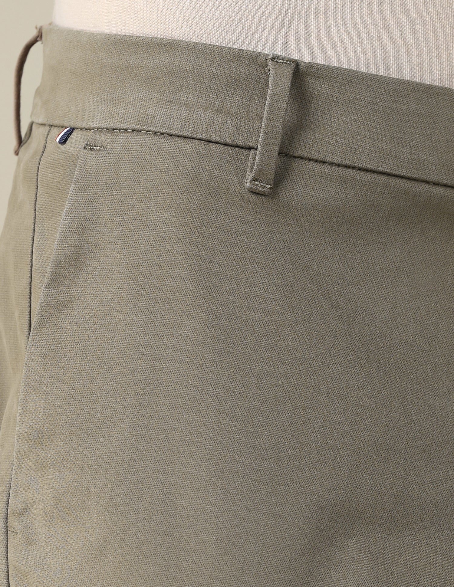 Textured Dobby Trousers Brown - U.S. POLO ASSN. | Large