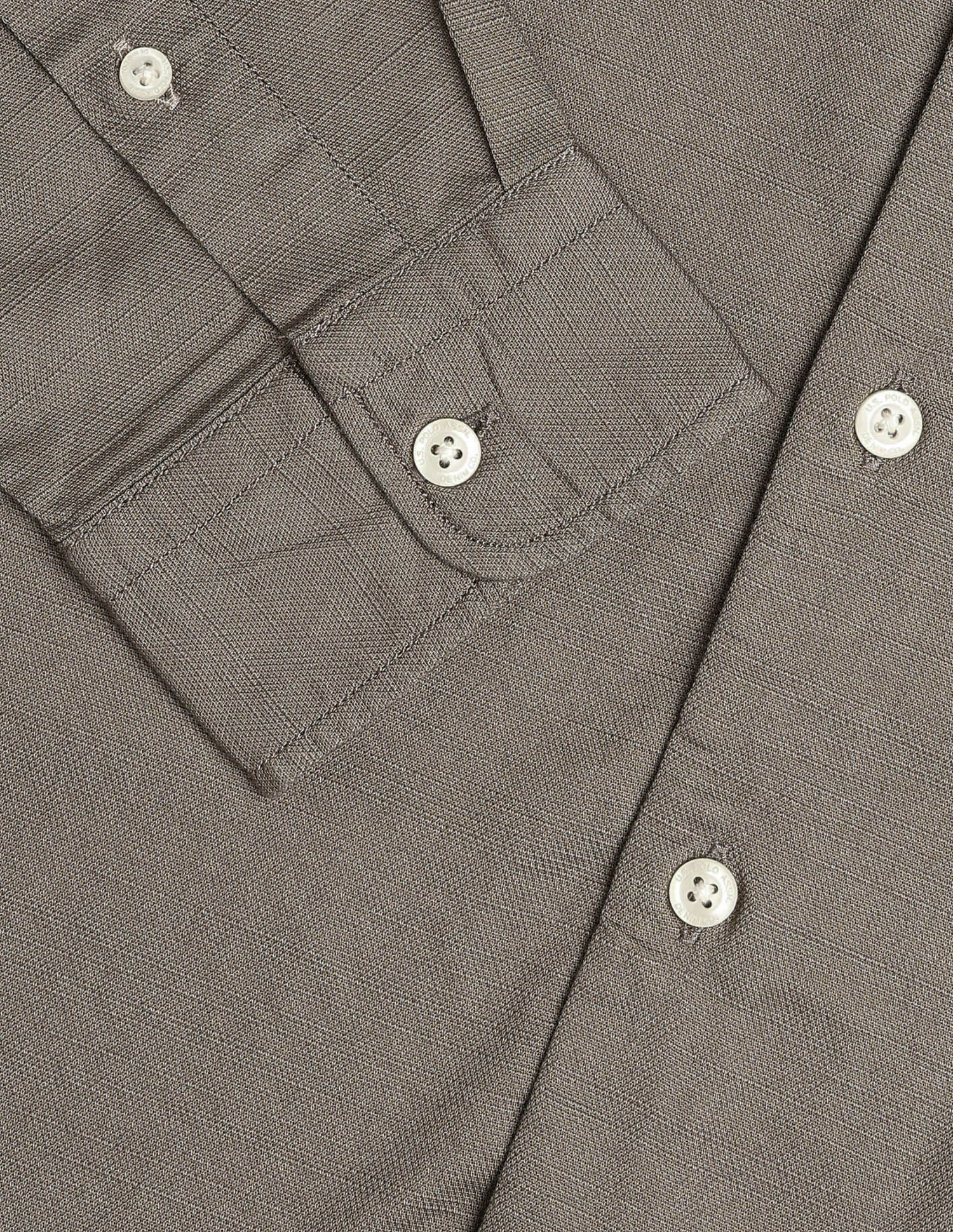 Solid Dobby Shirt Olive - U.S. Polo Assn. India | Large