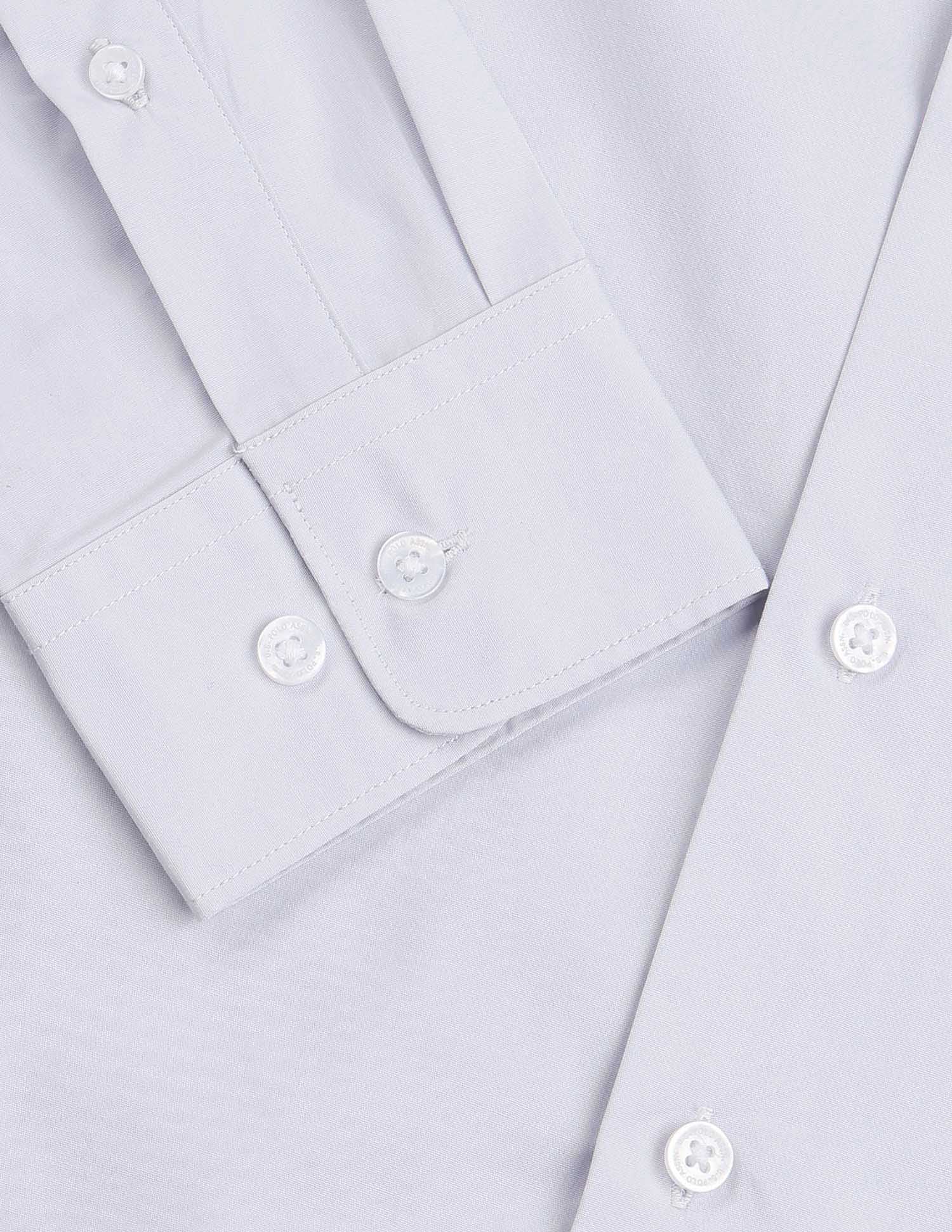Tailored Fit Poplin Shirt Grey - U.S. Polo Assn. India | Large