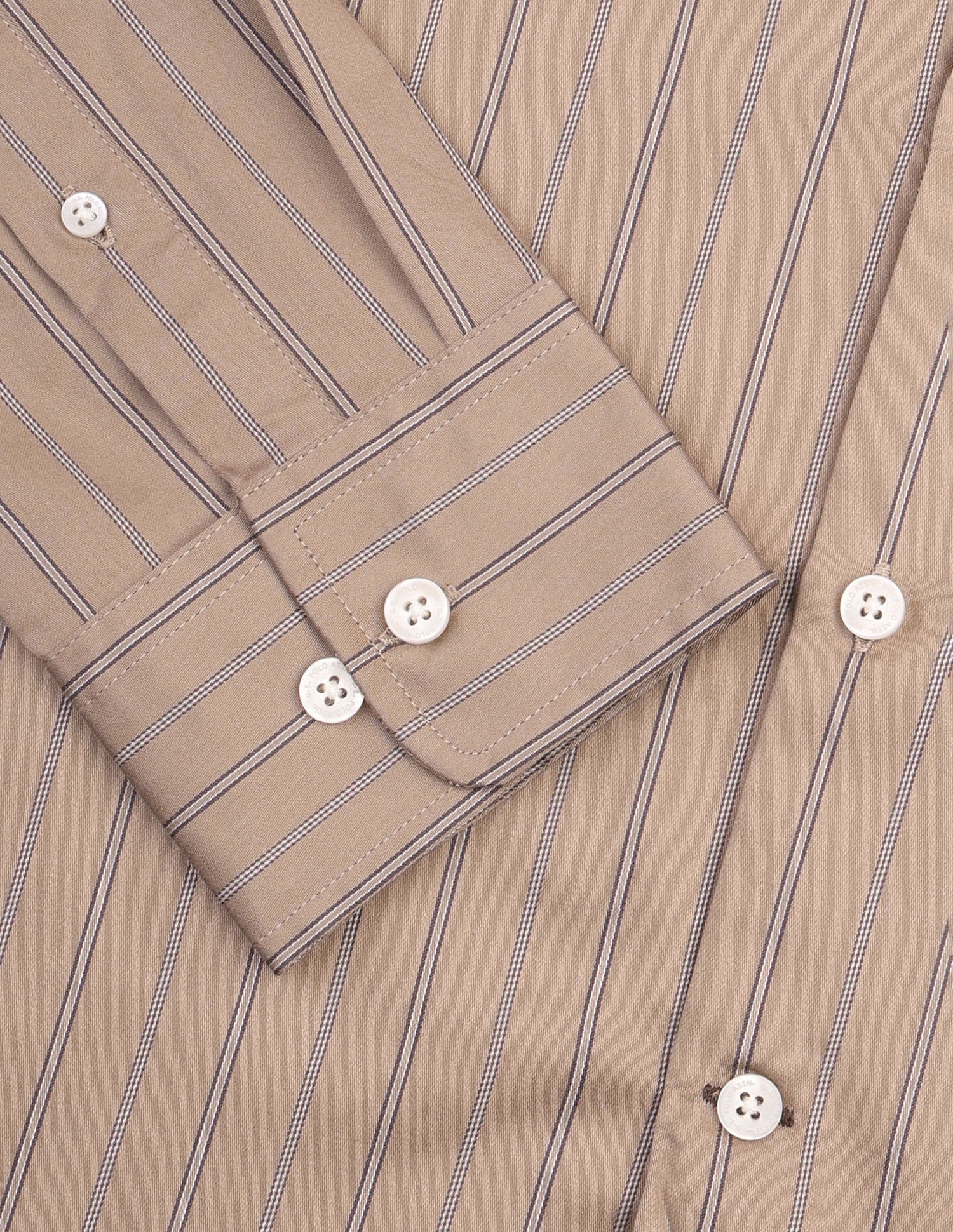 Satin Tailored Fit Shirt Khaki - U.S. Polo Assn. India | Large