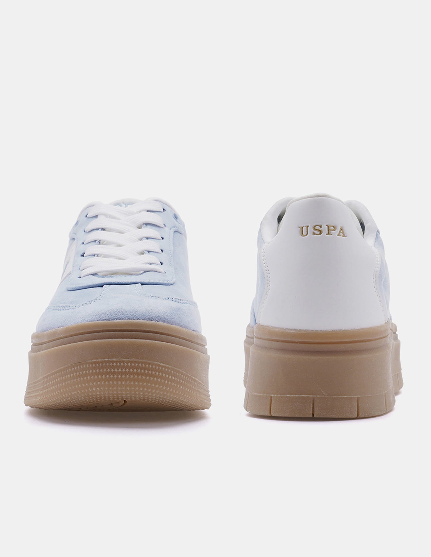 Women Colourblocked Zaira Sneakers Light Blue - U.S. Polo Assn. India | Large