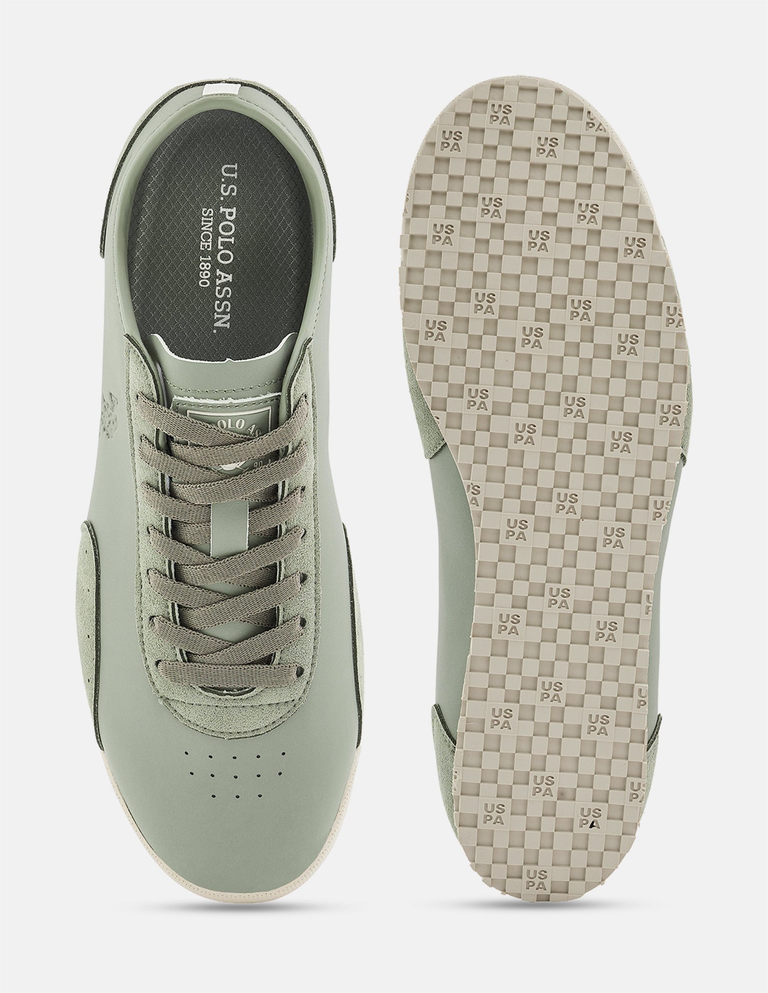 Round Toe Chukker 6 Suede Sneakers Light Olive - U.S. Polo Assn. India | Large
