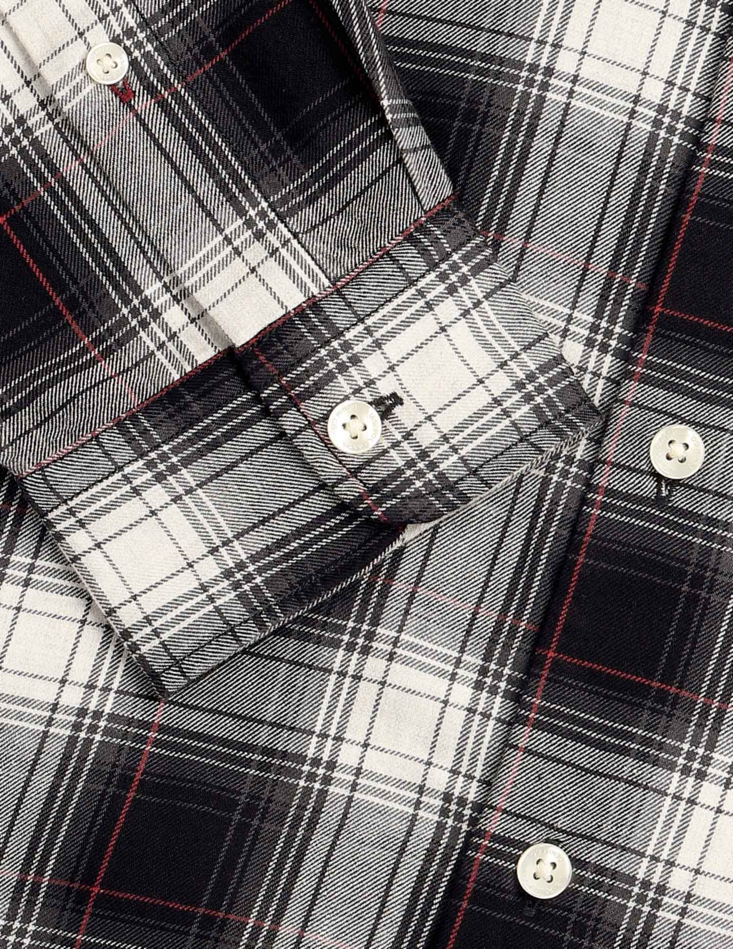 Tartan Checked Regular Fit Shirt Black - U.S. POLO ASSN. | Large