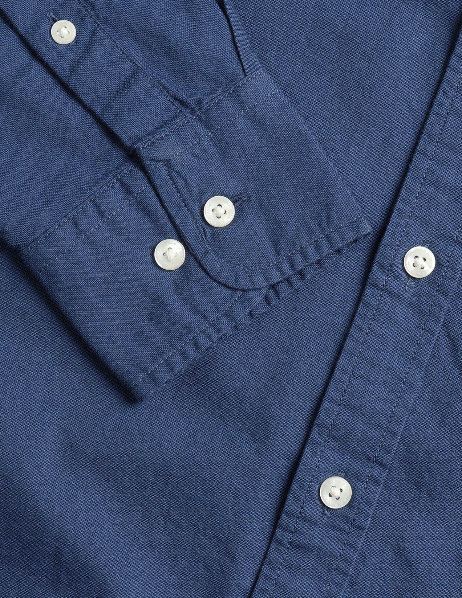 Tailored Fit Oxford Button Down Shirt Blue - U.S. Polo Assn. India | Large