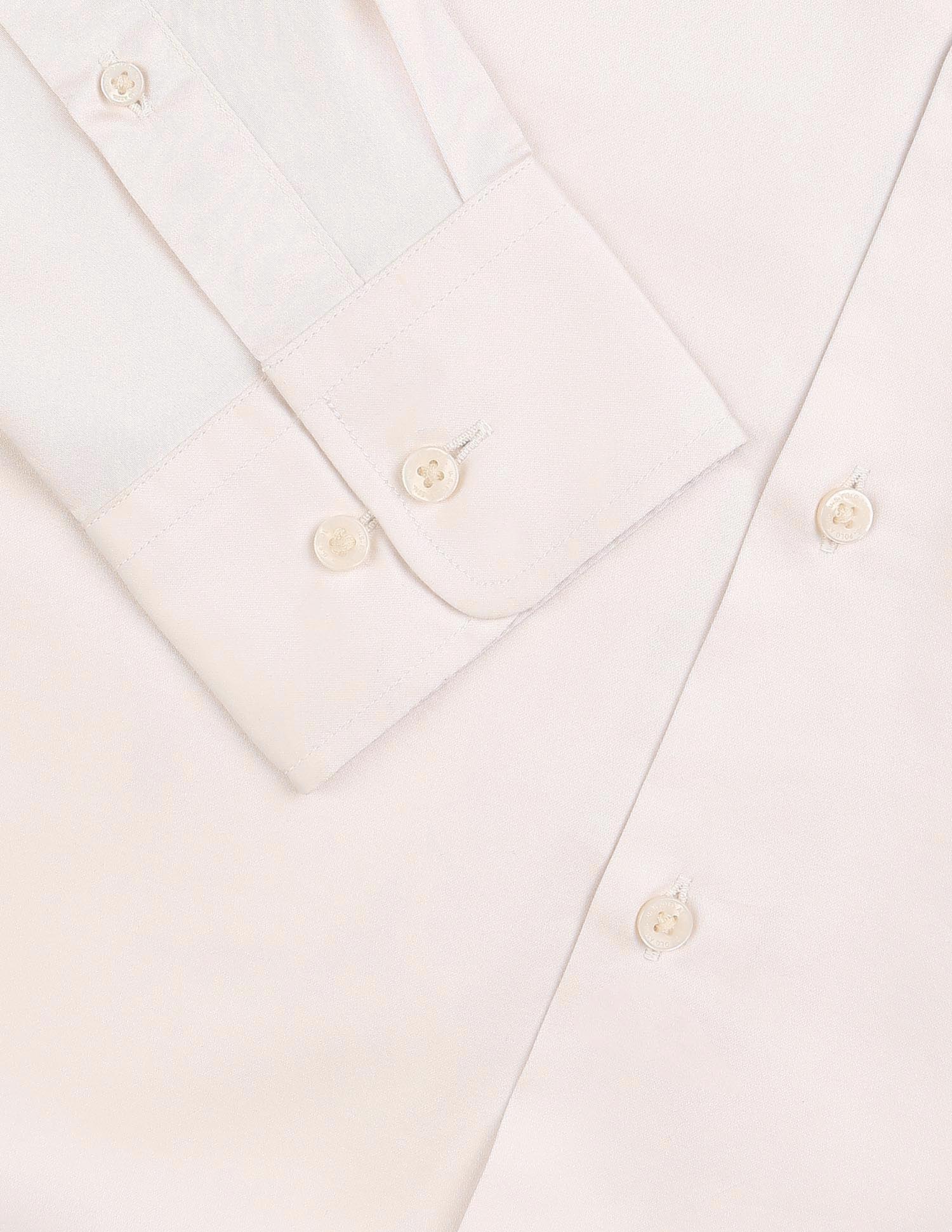 Tailored Fit Solid Shirt Ivory - U.S. Polo Assn. India | Large