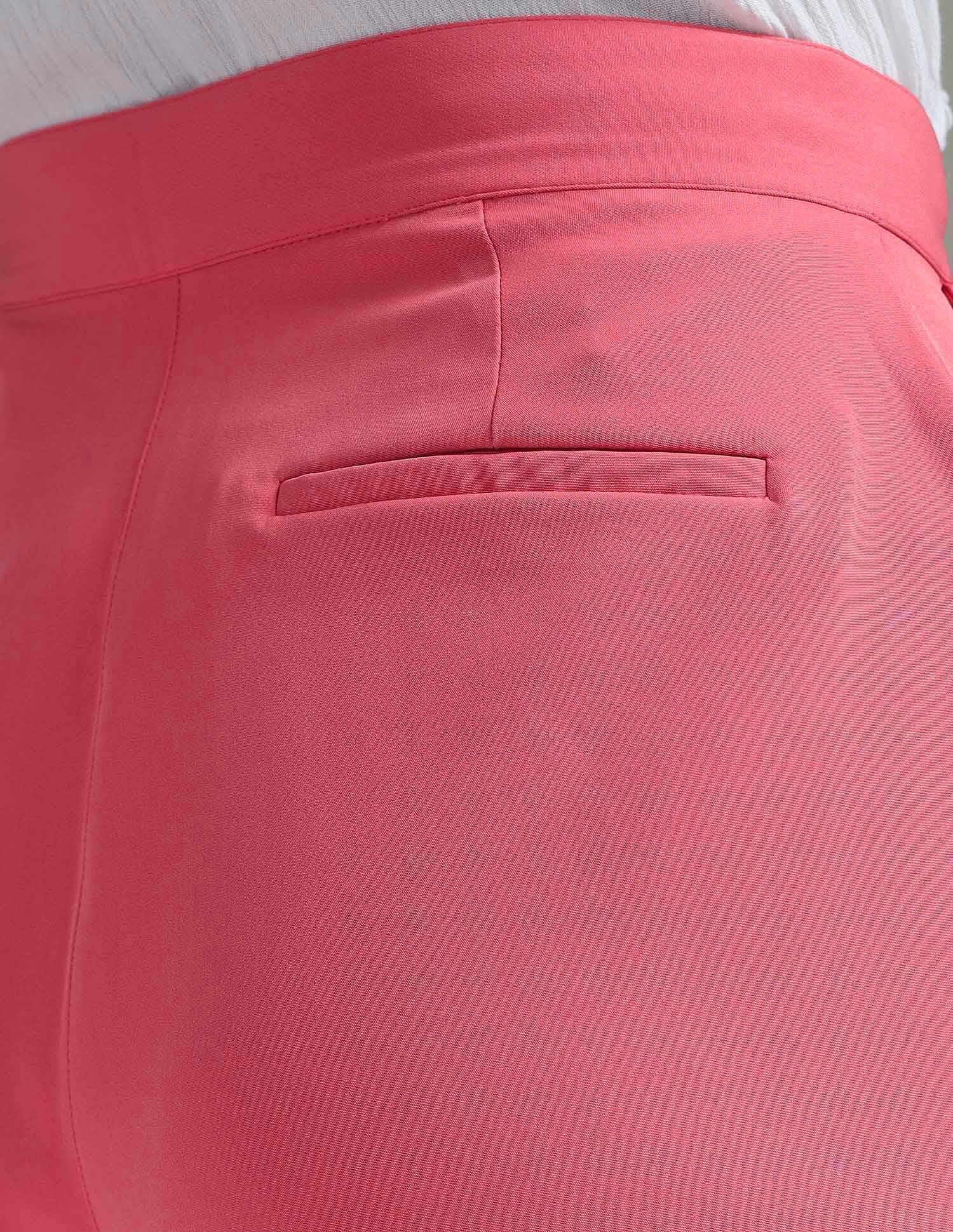 Pleated Straight Fit Trousers Pink - U.S. POLO ASSN. | Large