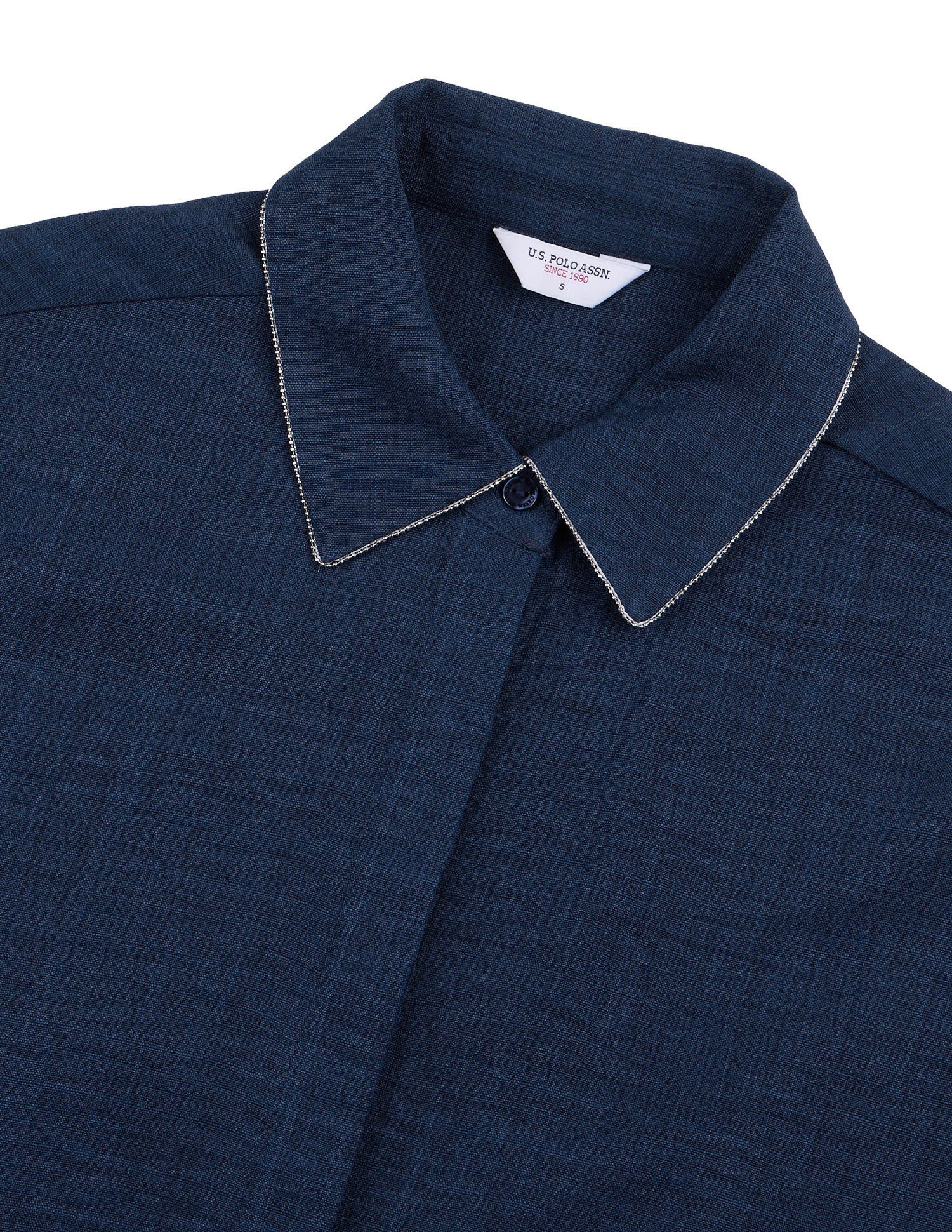 Solid Fitted Shirt Navy - U.S. Polo Assn. India | Large