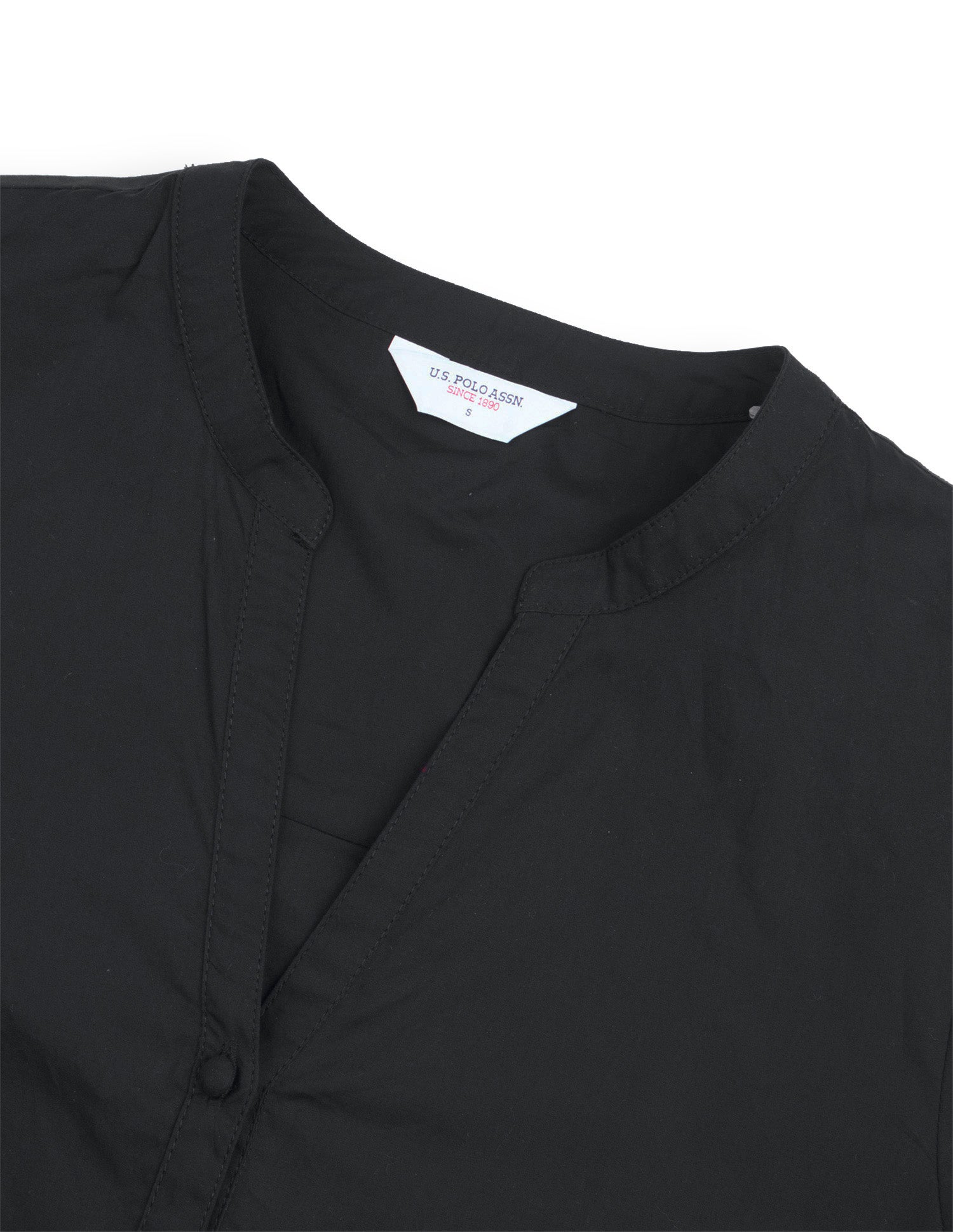 Solid Regular Fit Shirt Black - U.S. Polo Assn. India | Large