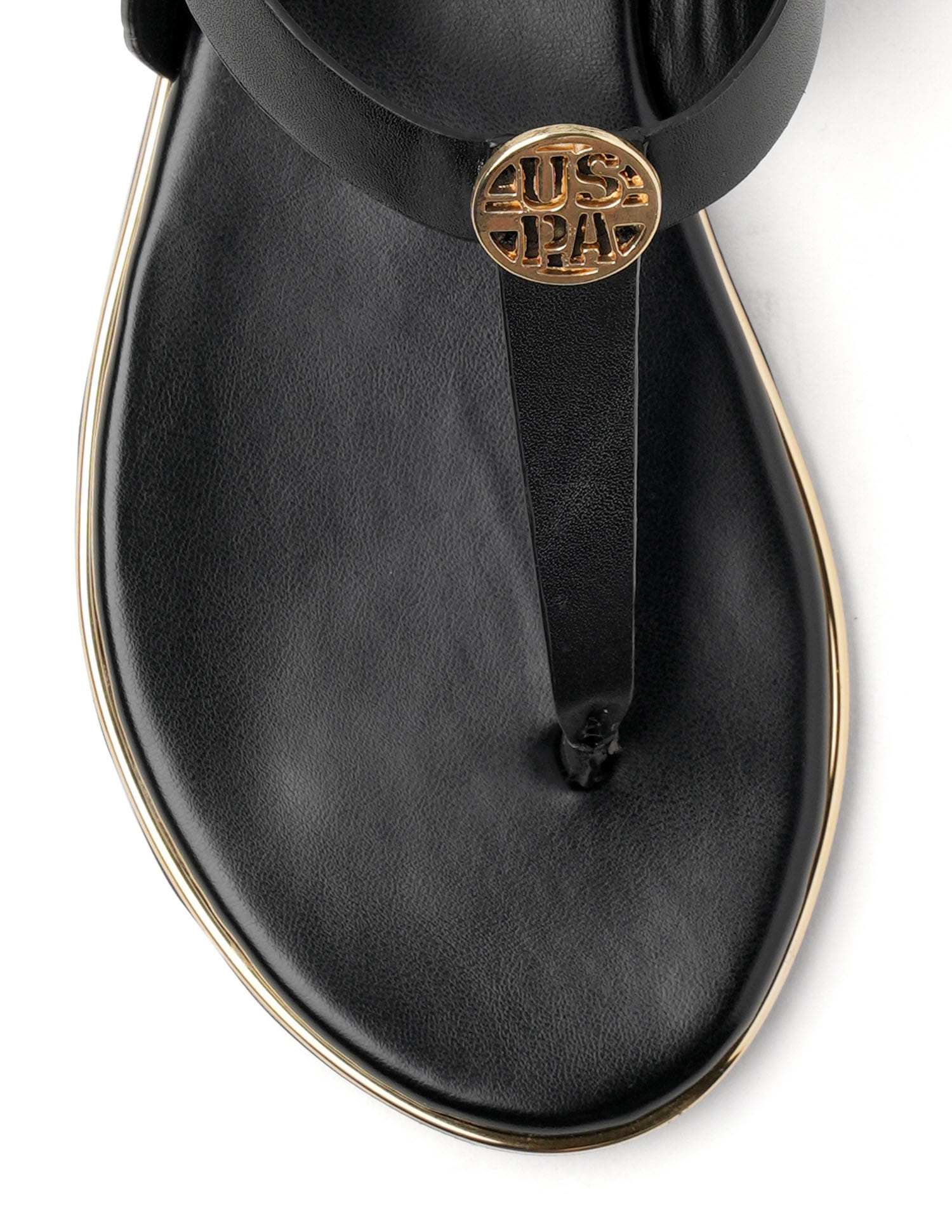 Women Tess Solid Flats Black - U.S. Polo Assn. India | Large
