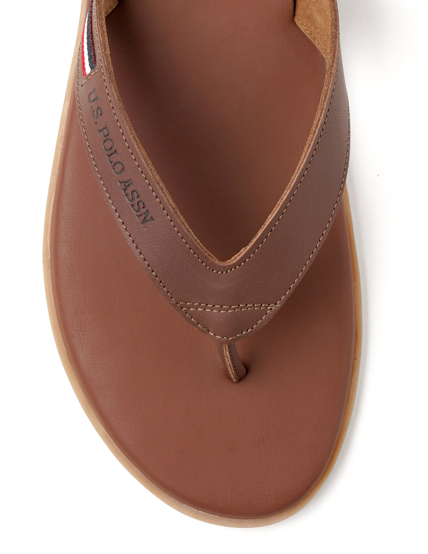 Men Aura Flip Flops Brown - U.S. Polo Assn. India | Large