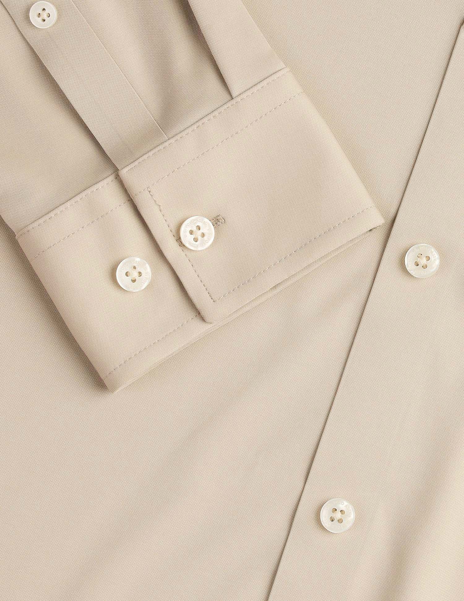 Solid Tailored Fit Shirt Beige - U.S. POLO ASSN. | Large