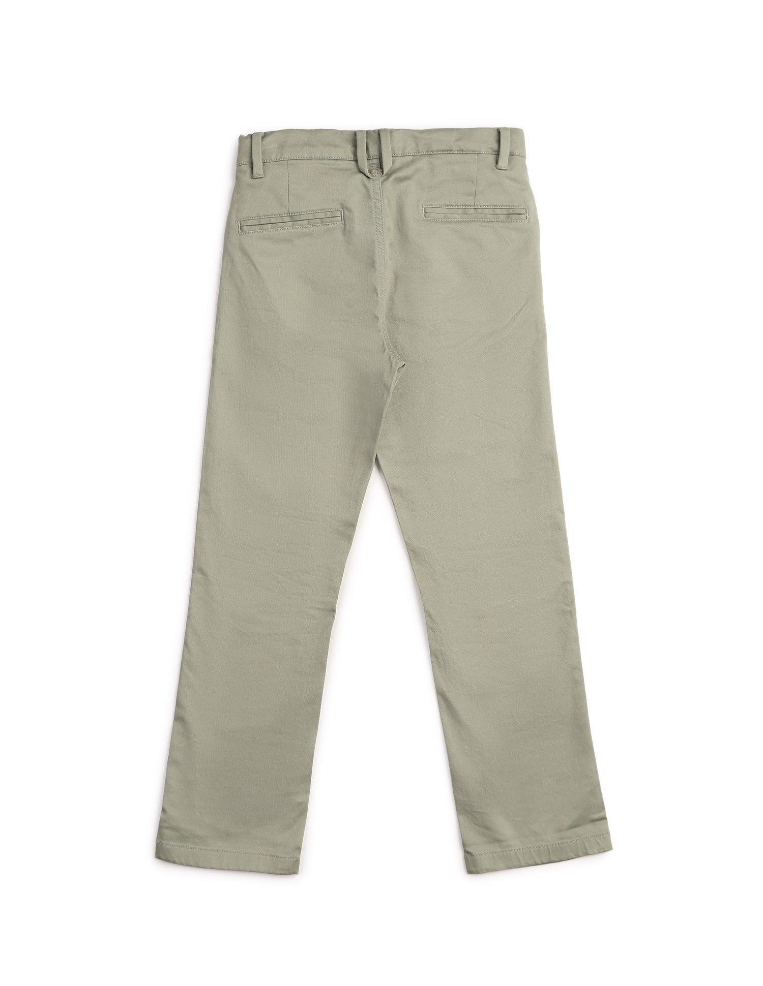 Boys Slim Fit Solid Trousers Mint - U.S. POLO ASSN. | Large