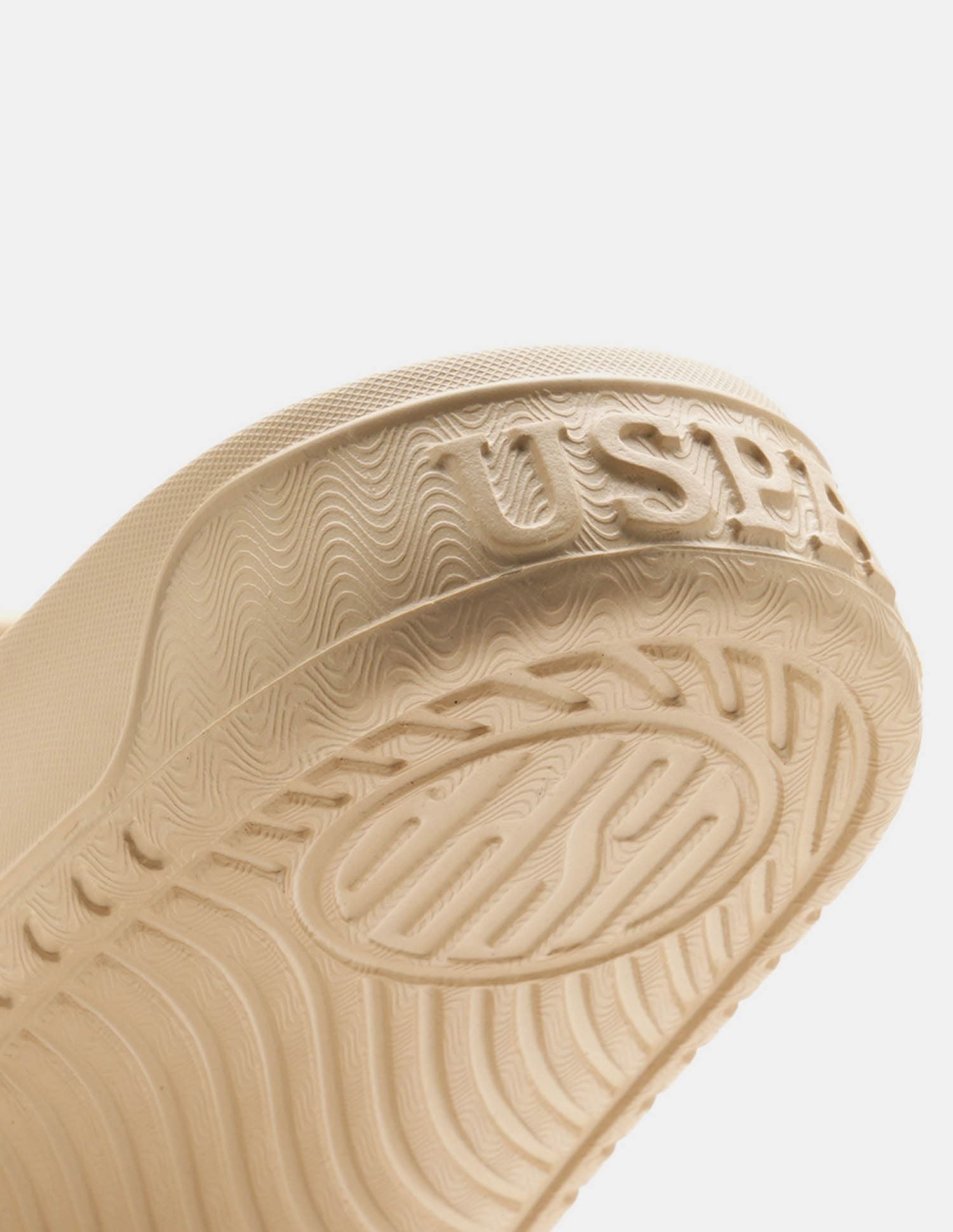 Men Palmer Open Toe Slippers Beige - U.S. Polo Assn. India | Large